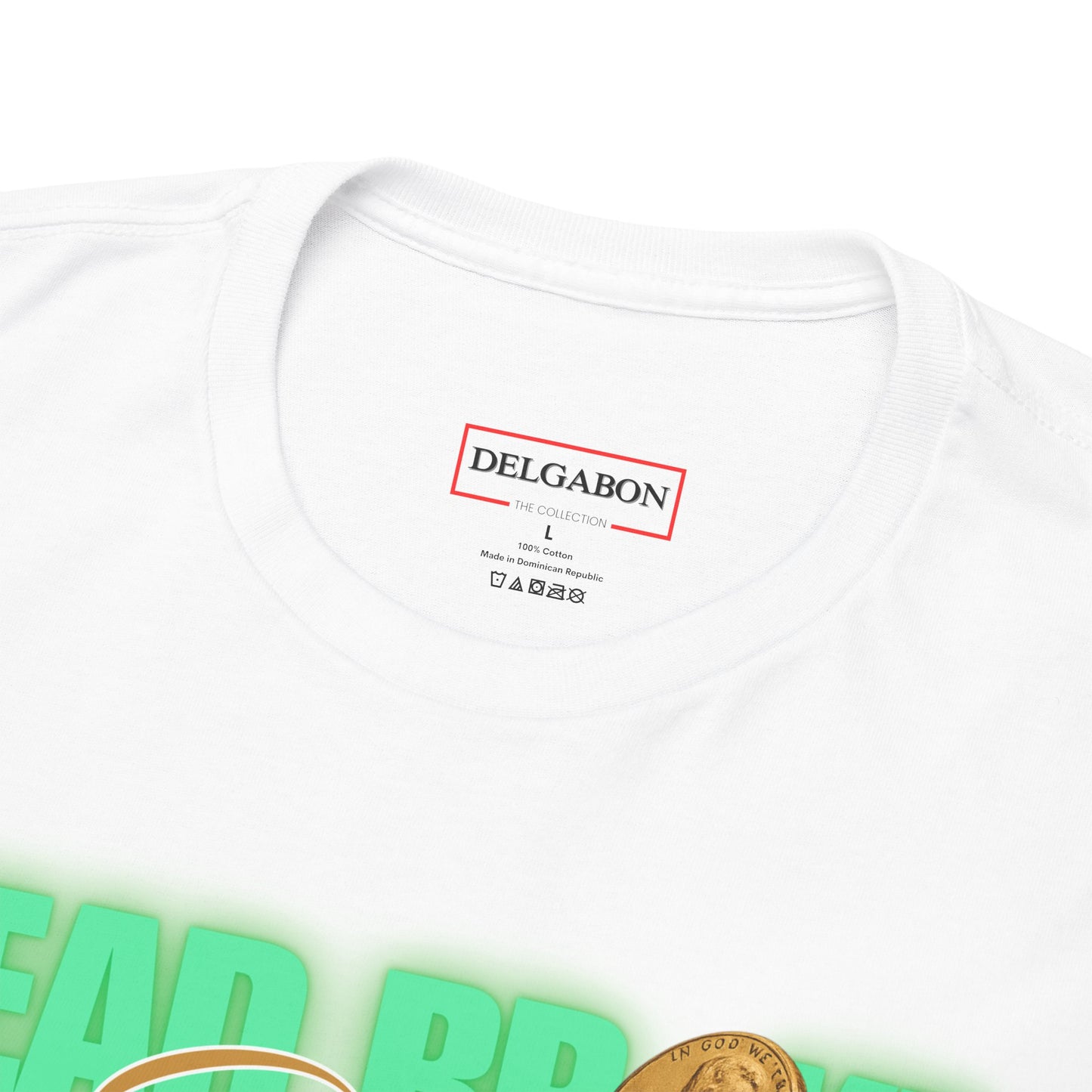 White pearl Del’Gabon Dead Broke tee