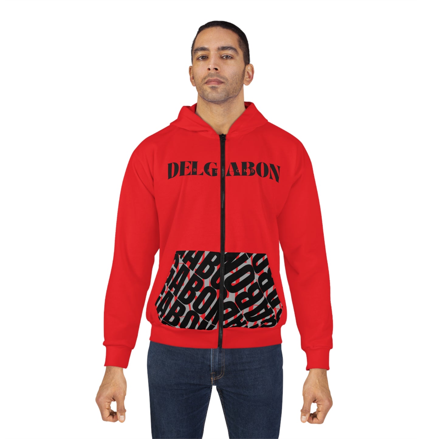 Del’Gabon- zip up hoodie