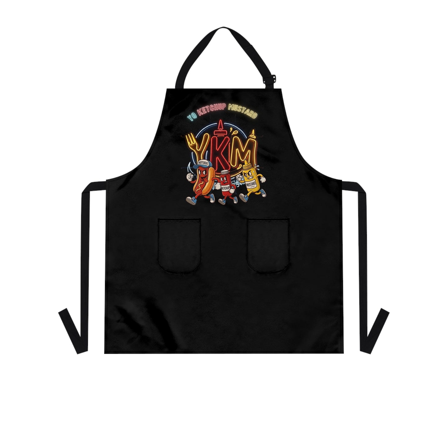 BBQ Kitchen Apron — YKM Apron with Pockets