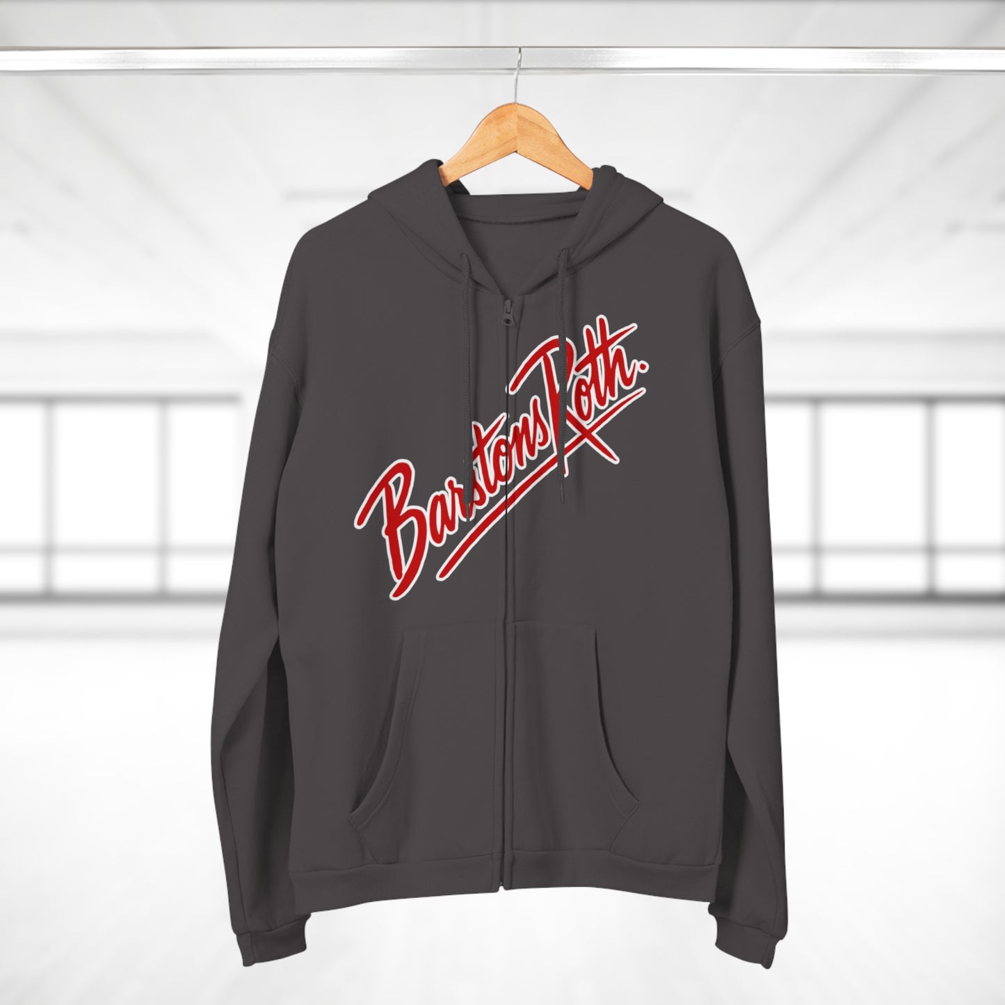 Barstons Roth - los B logo Hollywood zip up hoodie