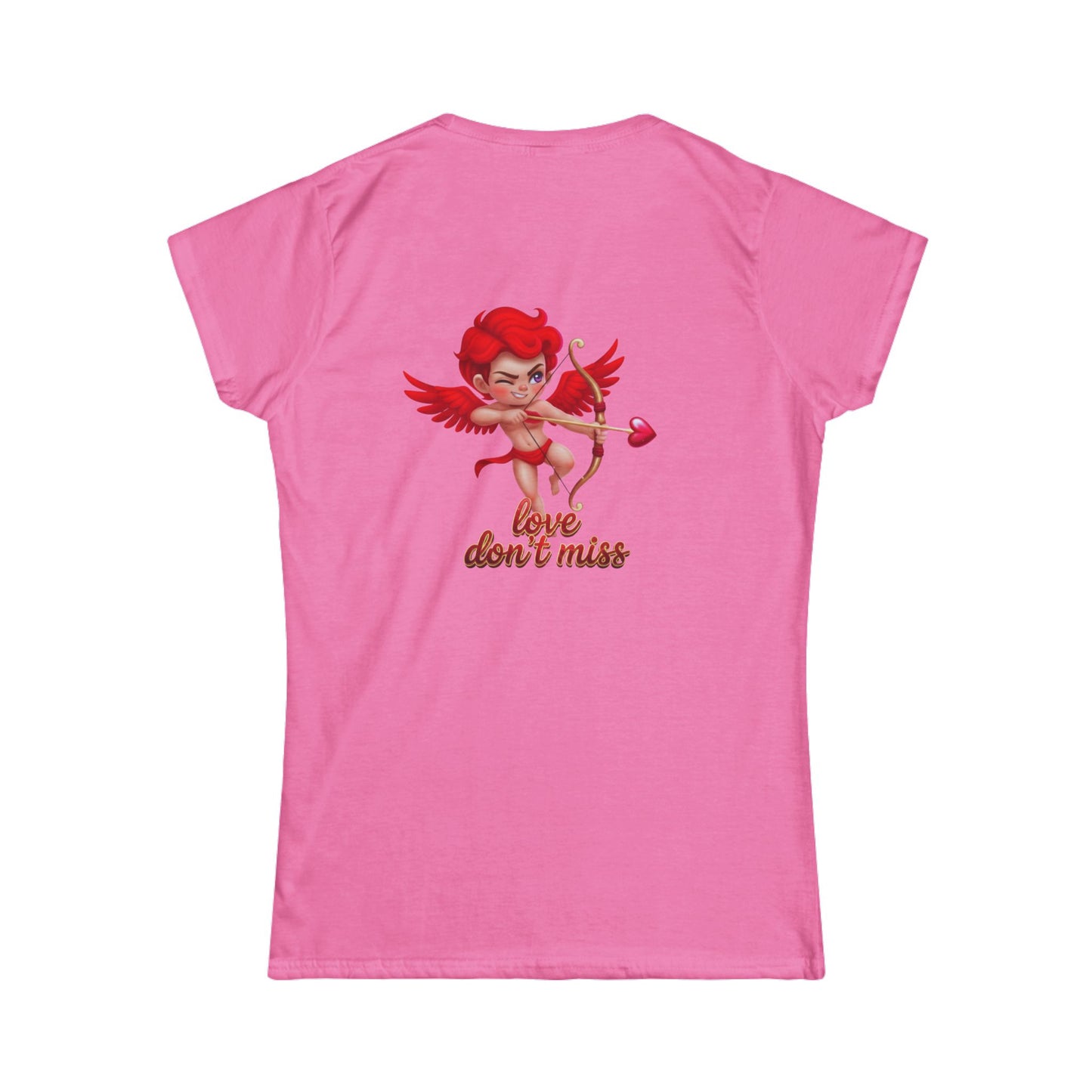 BR logo Cupid Graphic Tee — "Love Don't Miss" Women's T-Shirt