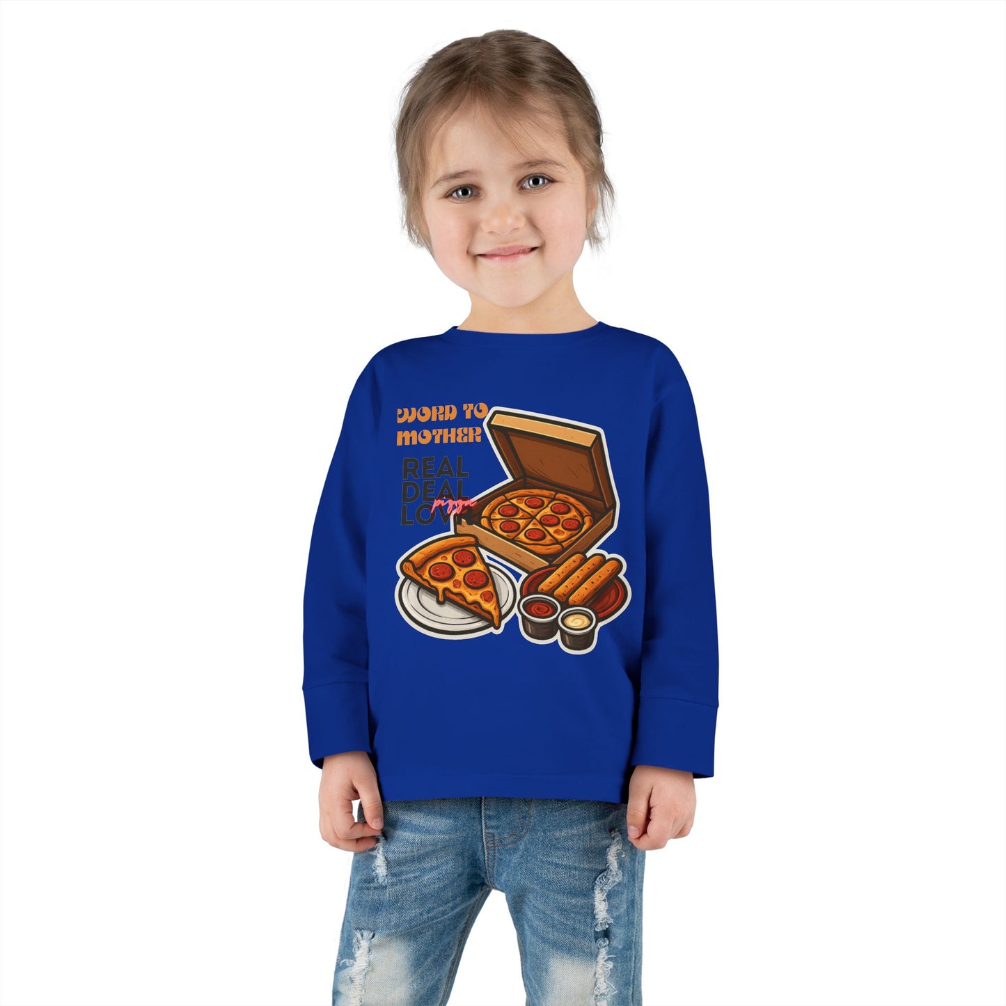Rothchild - Pizza Lover's Toddler Long Sleeve Tee