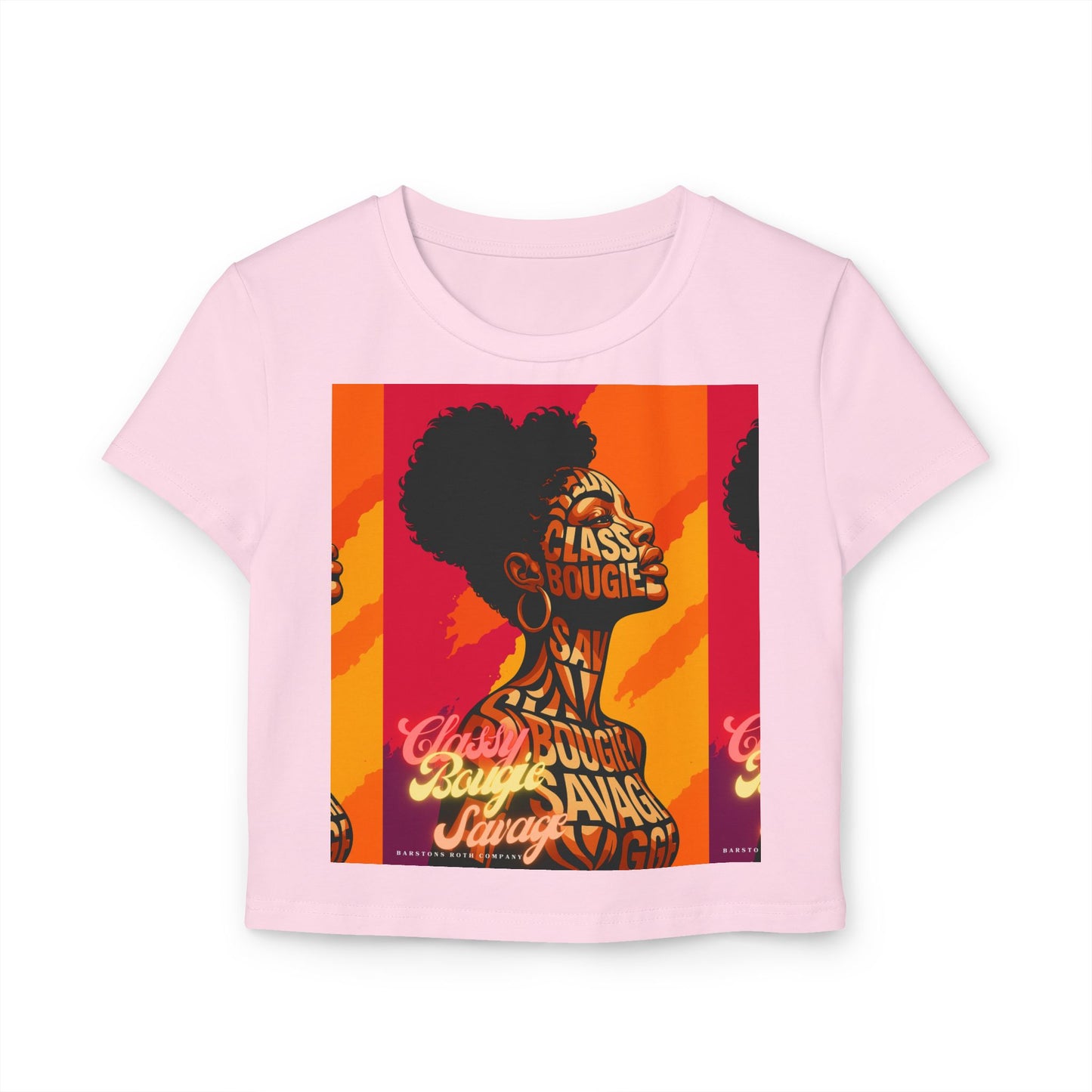 Classy Bougie Savage Women's Baby Tee, Statement T-Shirt