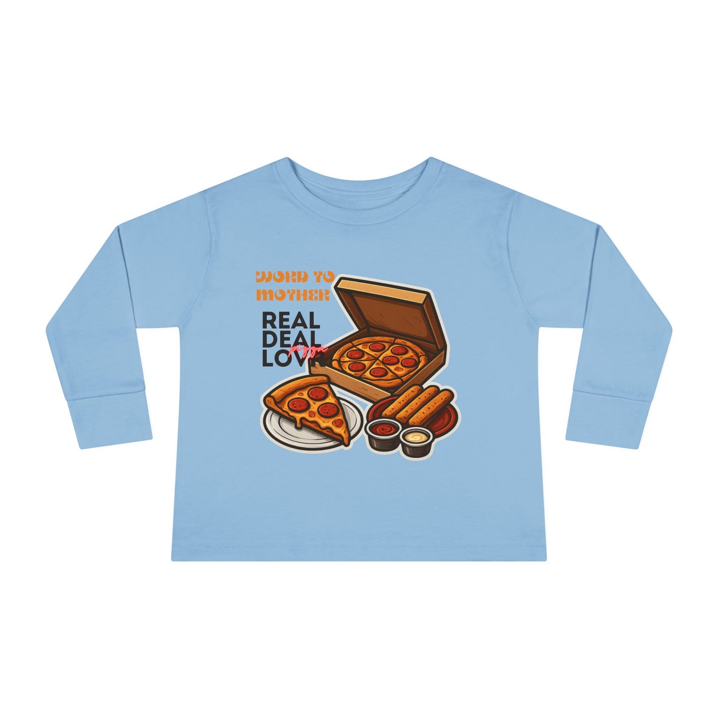 Rothchild - Pizza Lover's Toddler Long Sleeve Tee