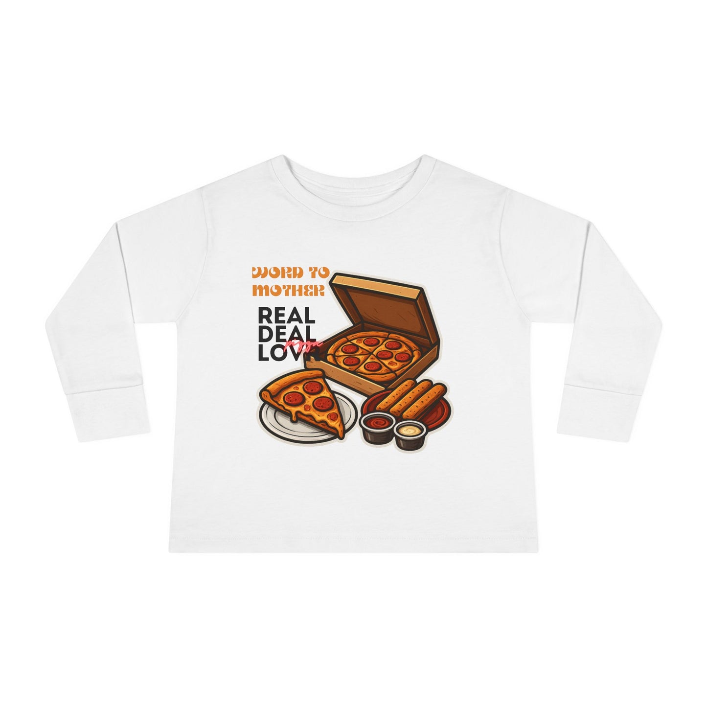 Rothchild - Pizza Lover's Toddler Long Sleeve Tee