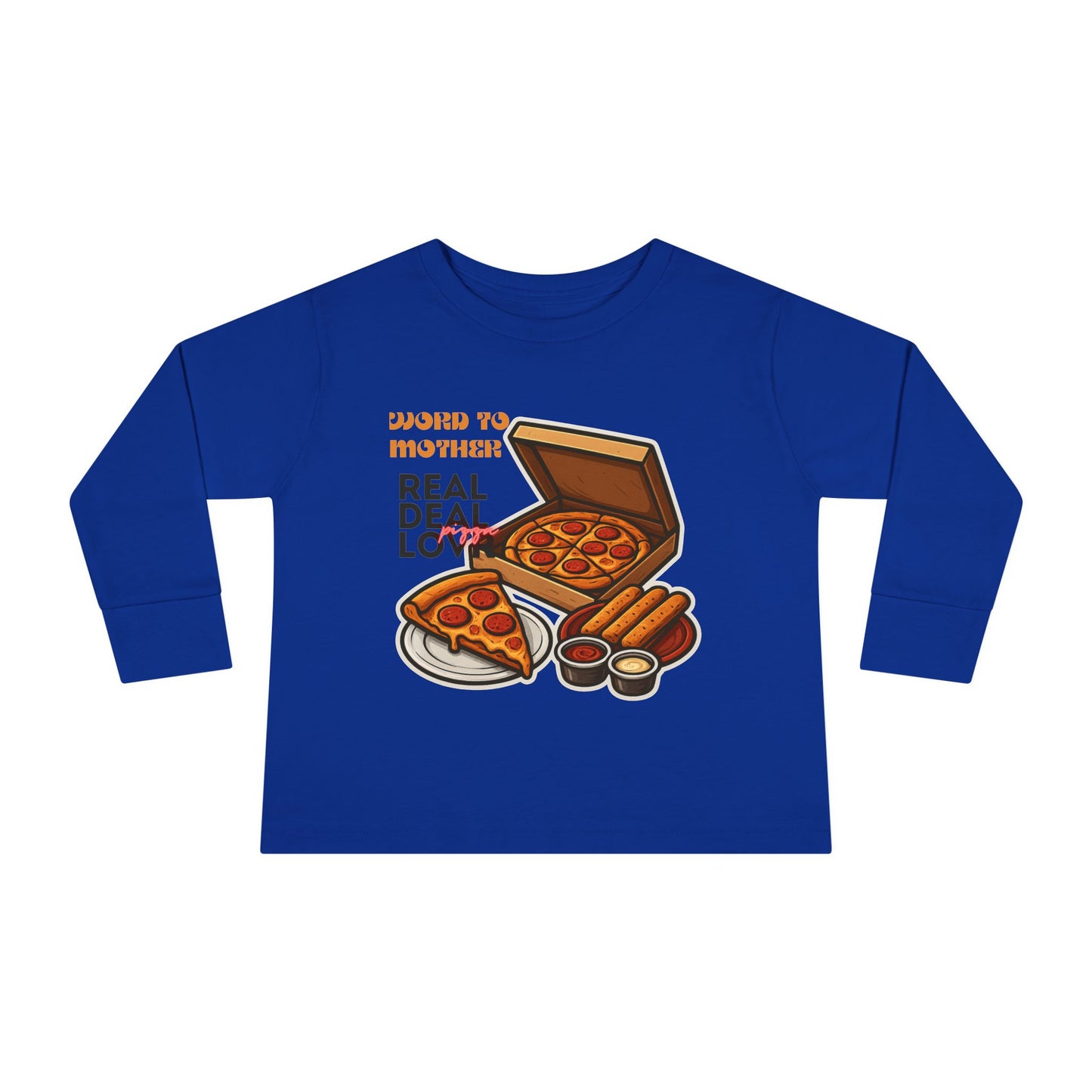 Rothchild - Pizza Lover's Toddler Long Sleeve Tee