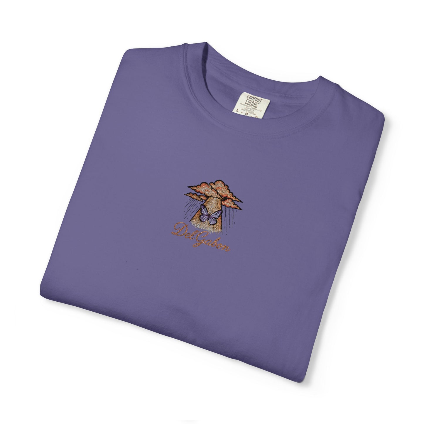 Del’Gabon butterfly September -tee