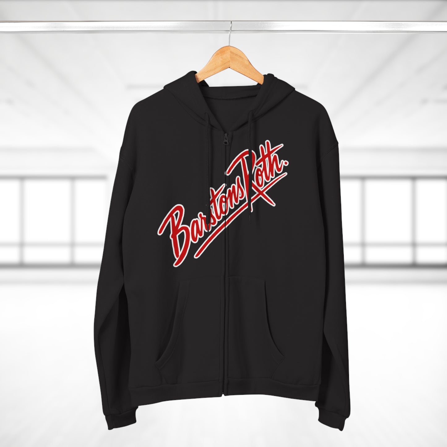 Barstons Roth - los B logo Hollywood zip up hoodie
