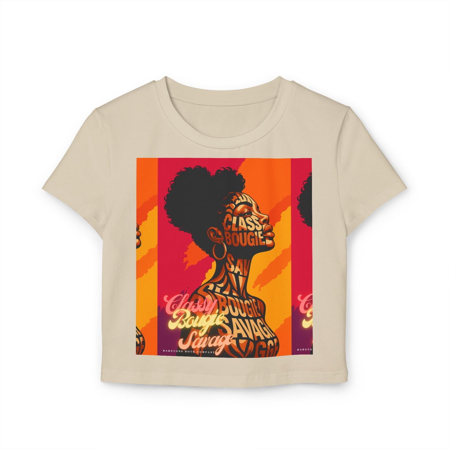 Classy Bougie Savage Women's Baby Tee, Statement T-Shirt