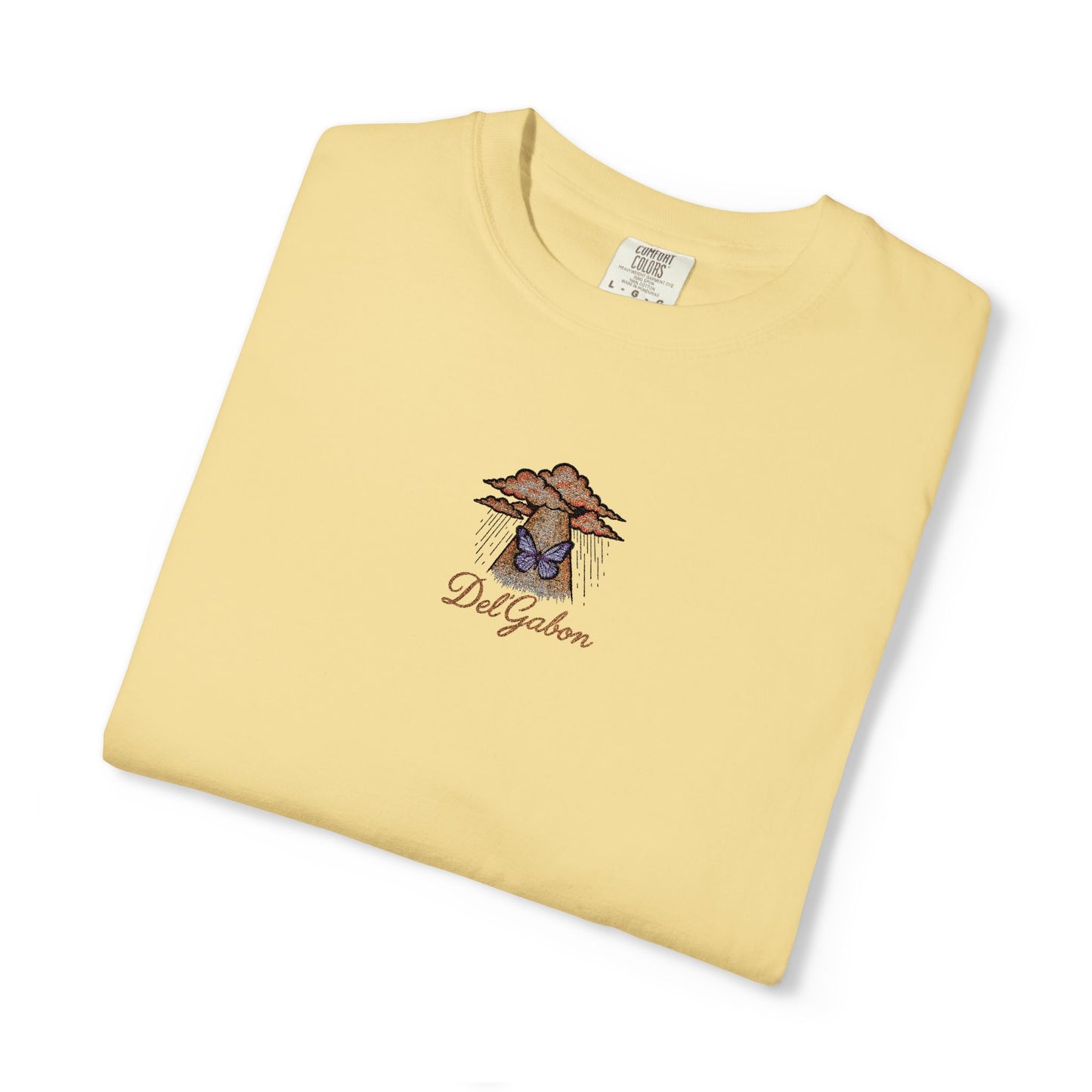 Del’Gabon butterfly September -tee