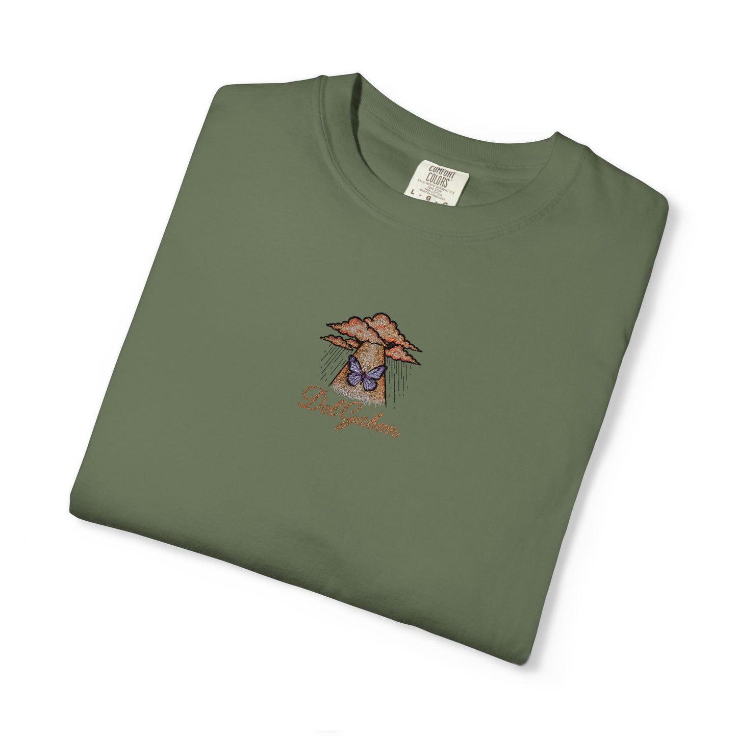 Del’Gabon butterfly September -tee