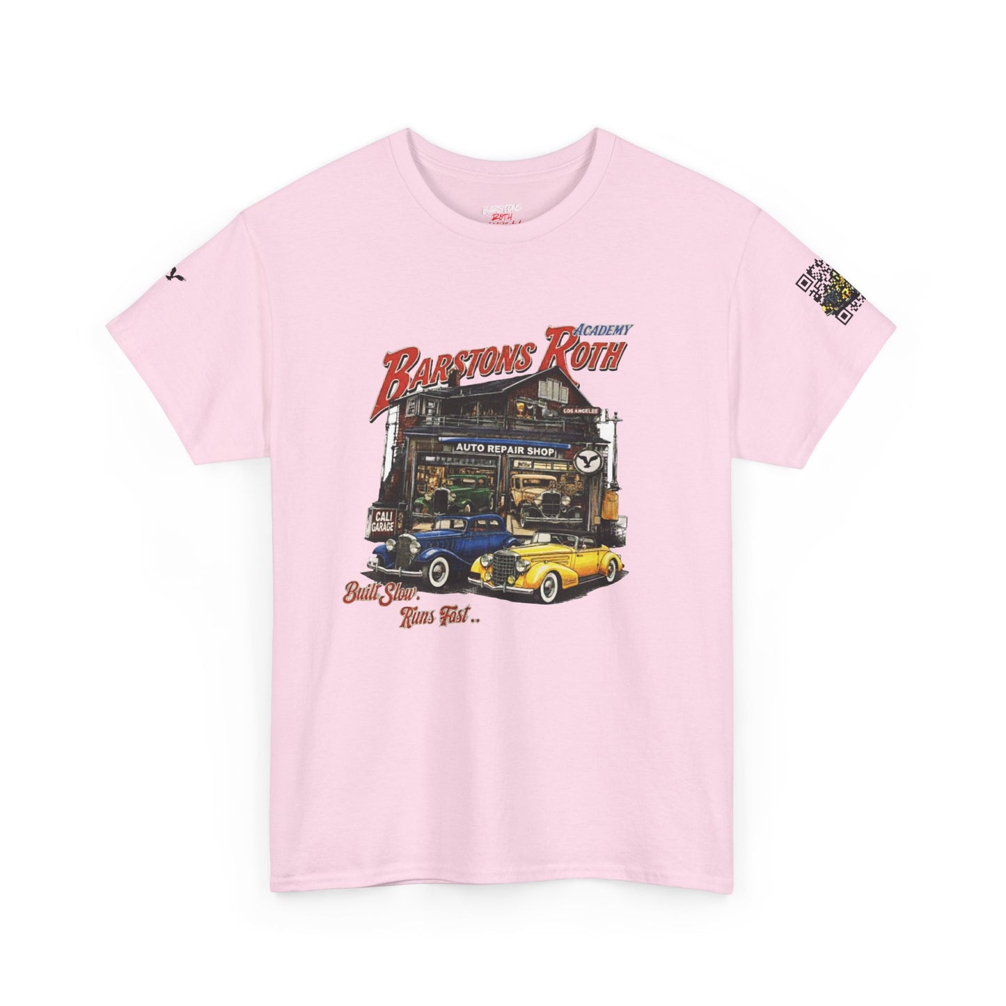 Barstons Roth Academy Vintage Auto Garage Tee SCAN-ENABLED
