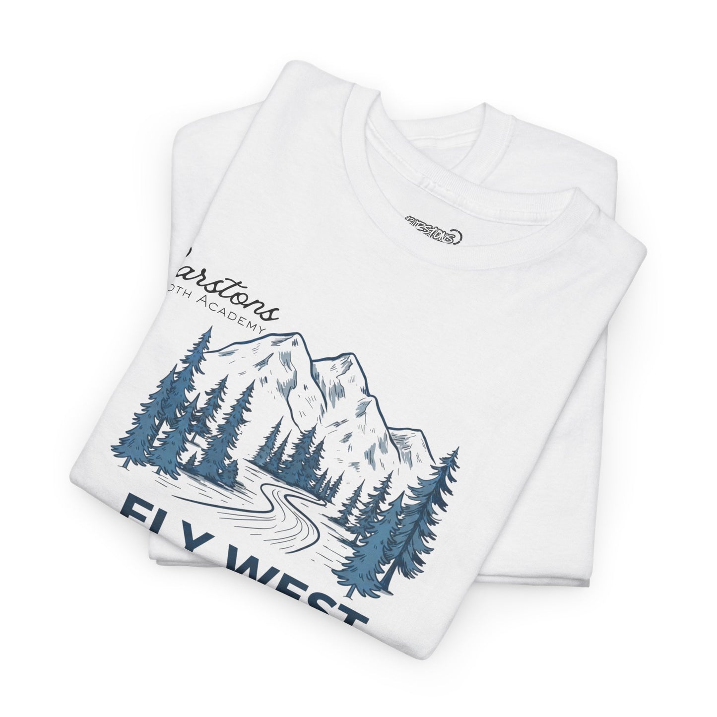 Barstons Roth Academy| fly west Tee |SCAN-ENABLED