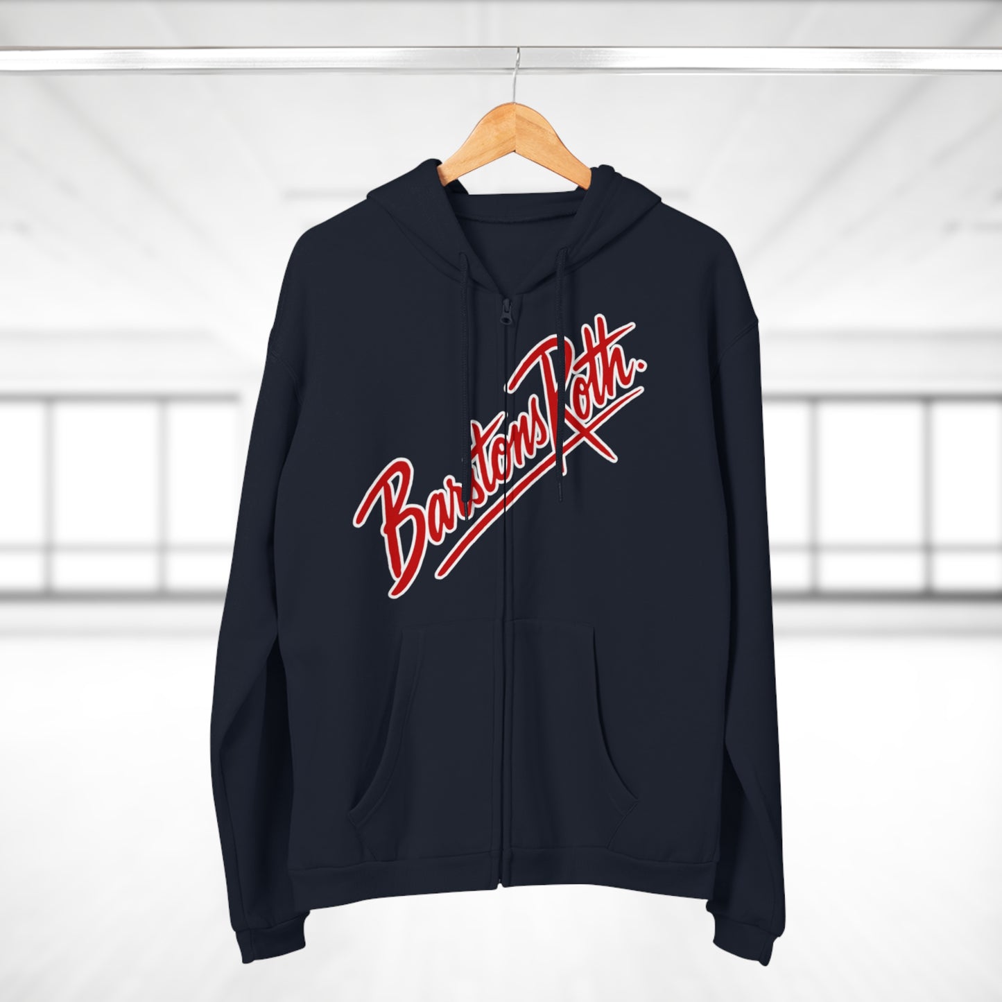 Barstons Roth - los B logo Hollywood zip up hoodie