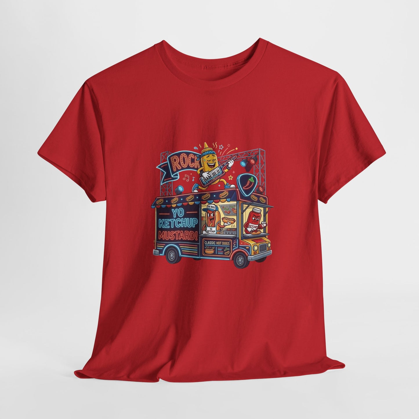 Yo ketchup mustard food truck tee