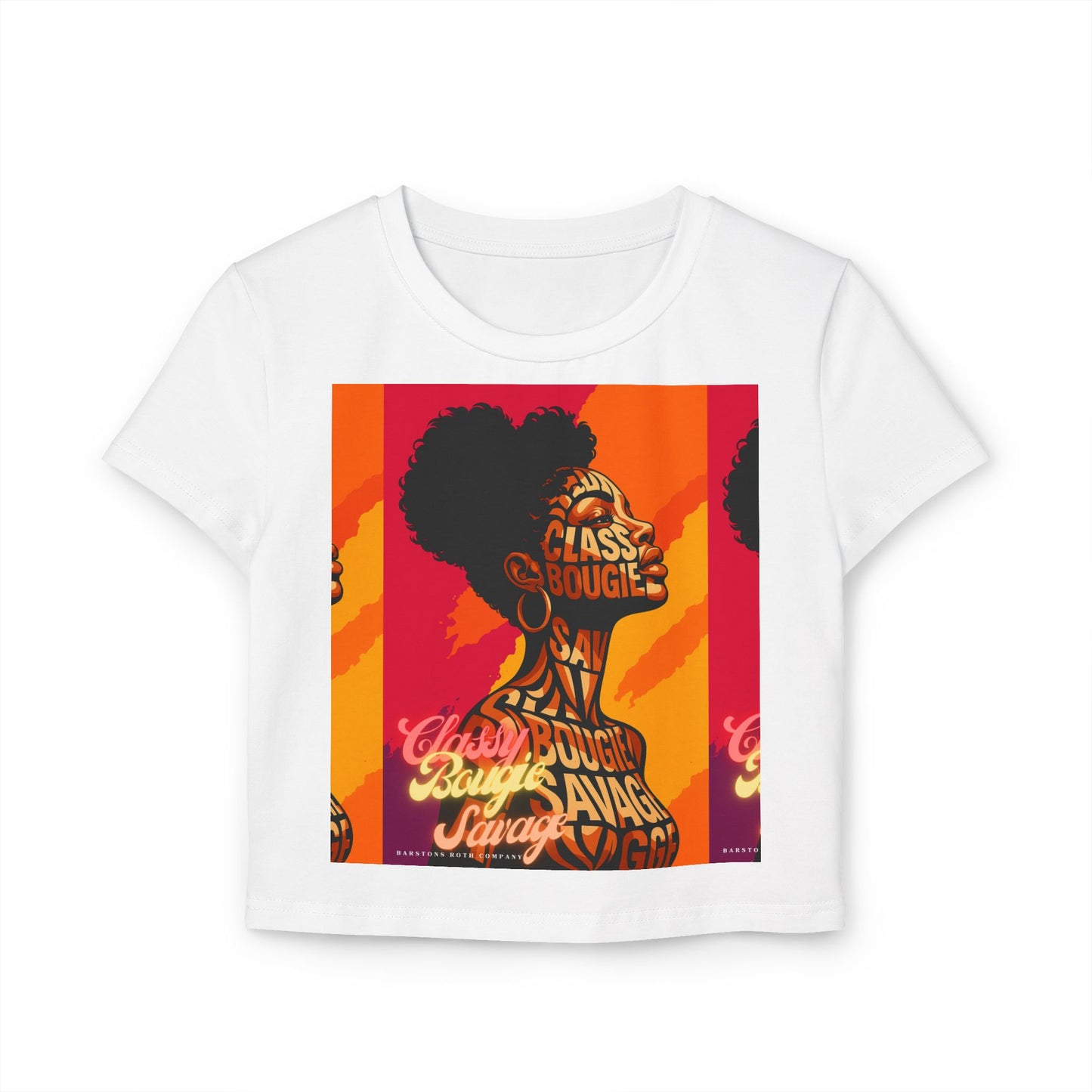 Classy Bougie Savage Women's Baby Tee, Statement T-Shirt