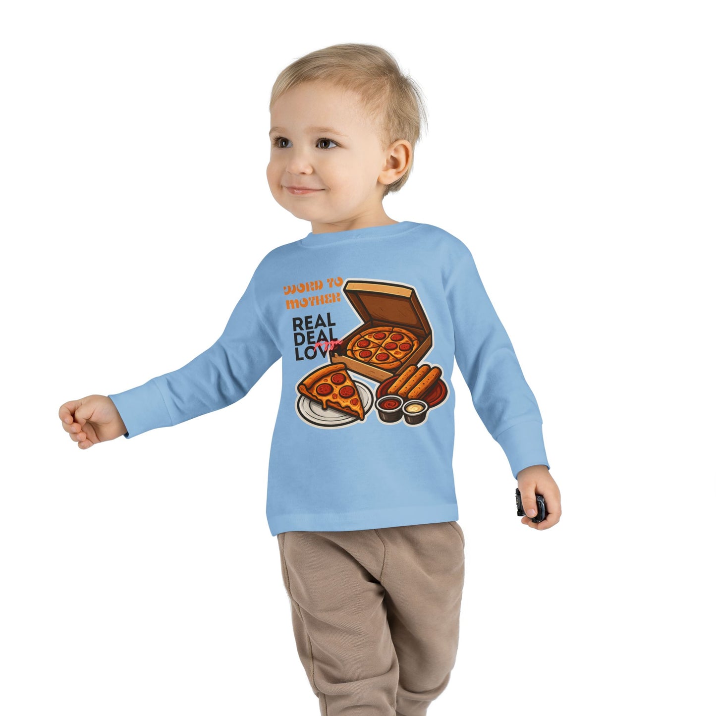 Rothchild - Pizza Lover's Toddler Long Sleeve Tee