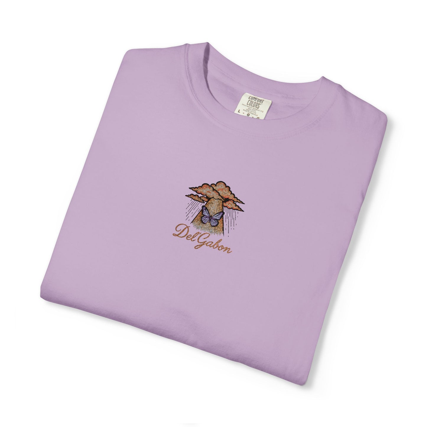 Del’Gabon butterfly September -tee