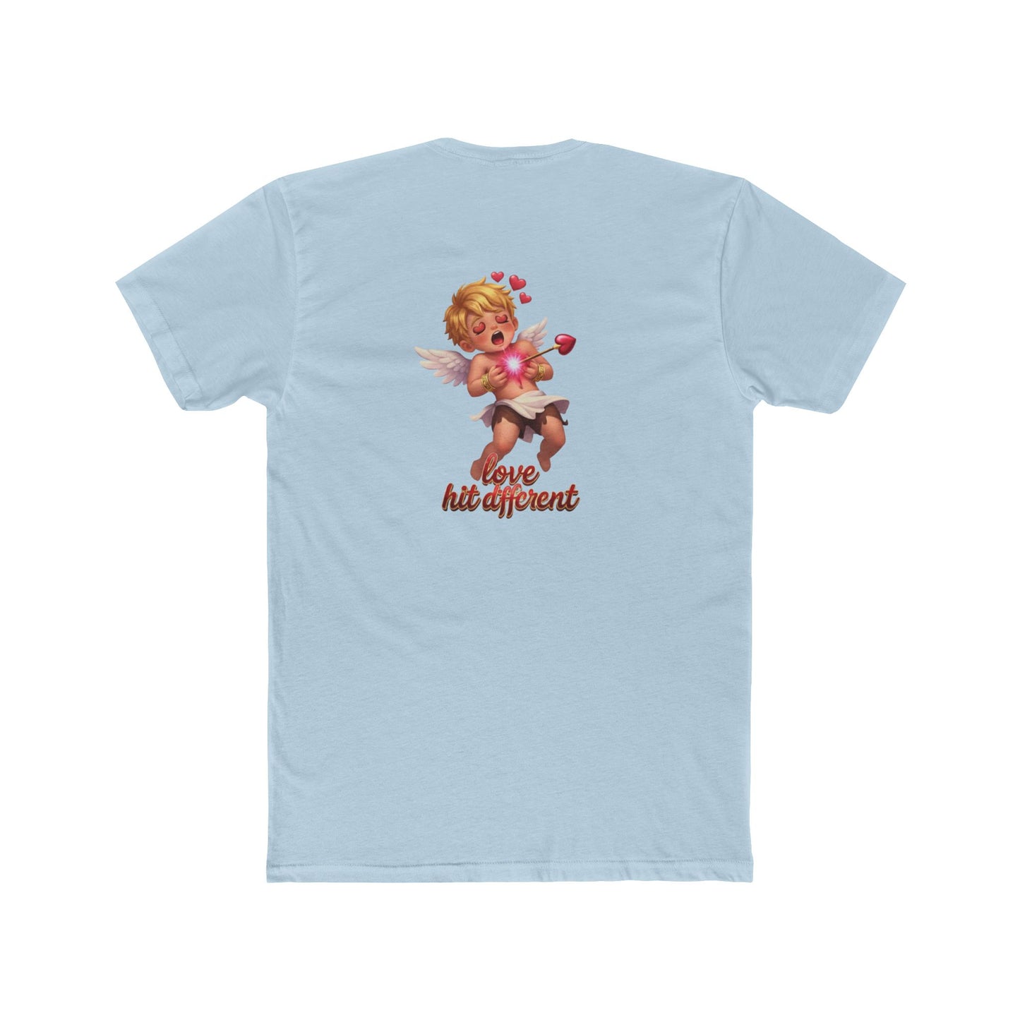 BR Vintage Cupid Logo Tee — "Love Hits Different" Graphic T-Shirt