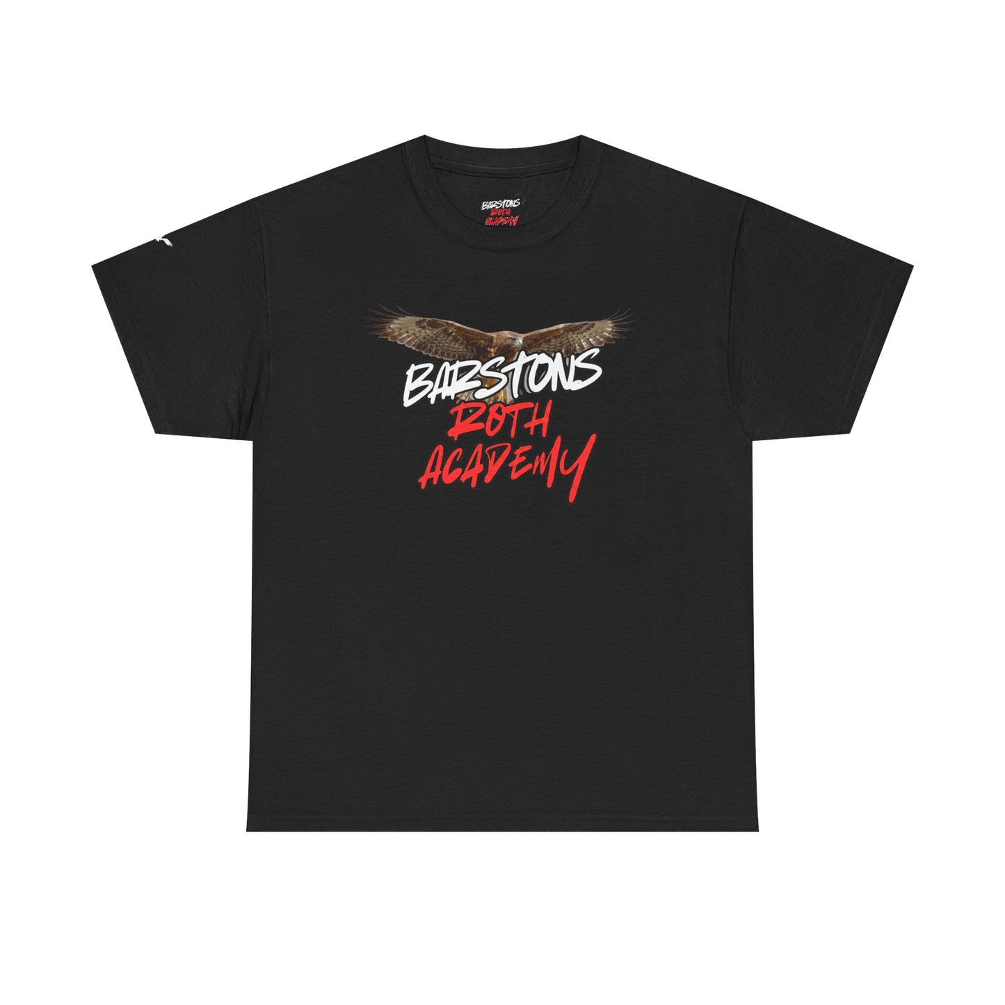 Barstons Roth Academy lost letter hawk crest  tee