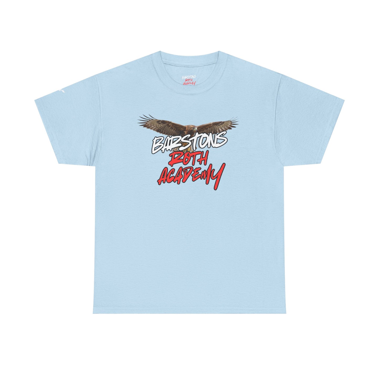 Barstons Roth Academy lost letter hawk crest  tee