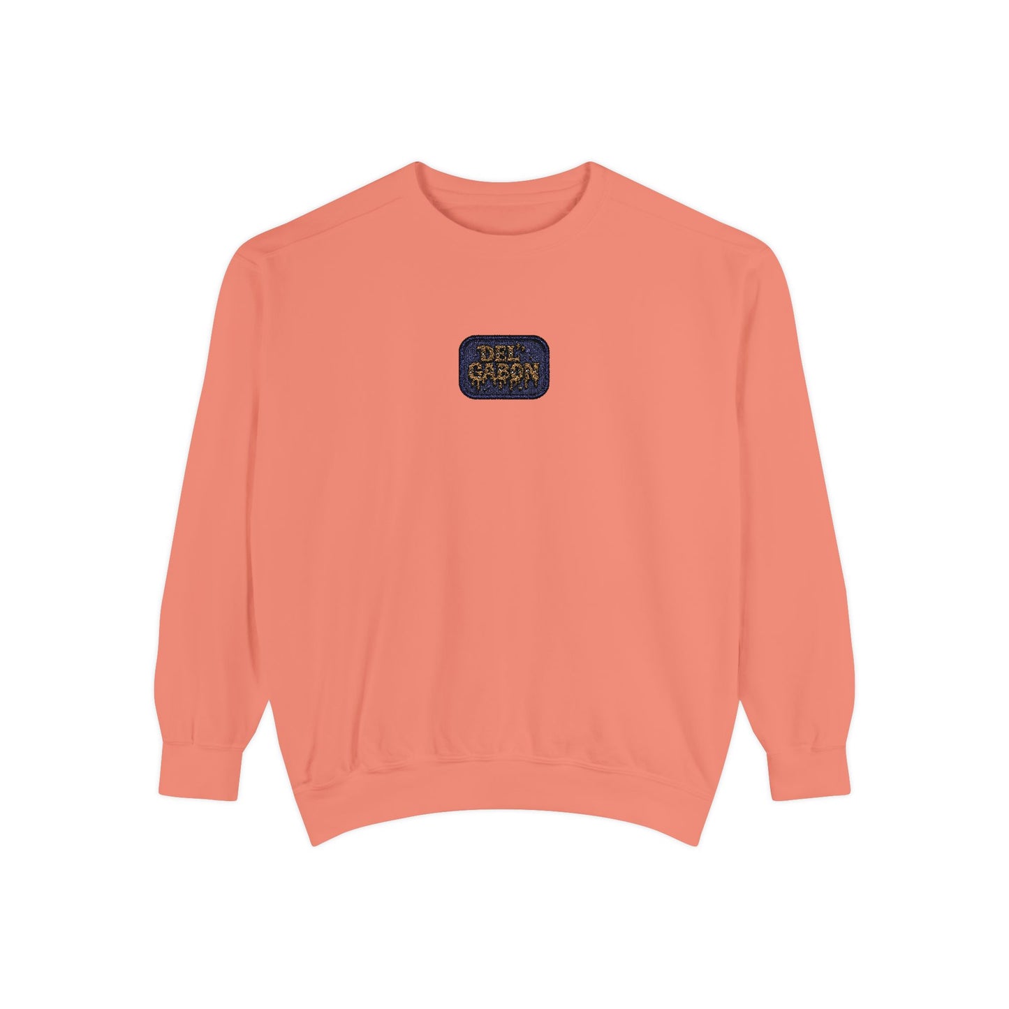 Del’Gabon-embroidery stamped sweatshirt