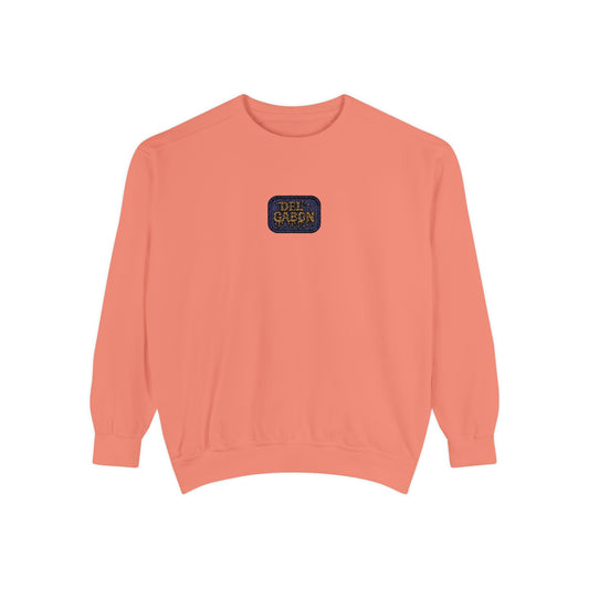 Del’Gabon-embroidery stamped sweatshirt