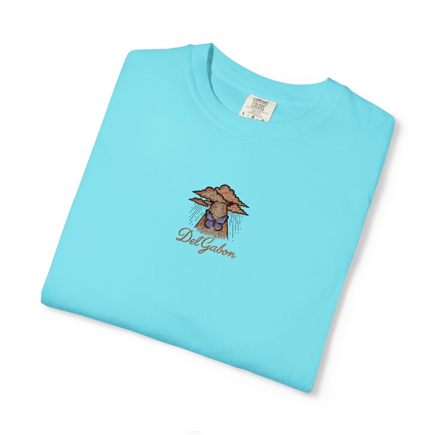 Del’Gabon butterfly September -tee