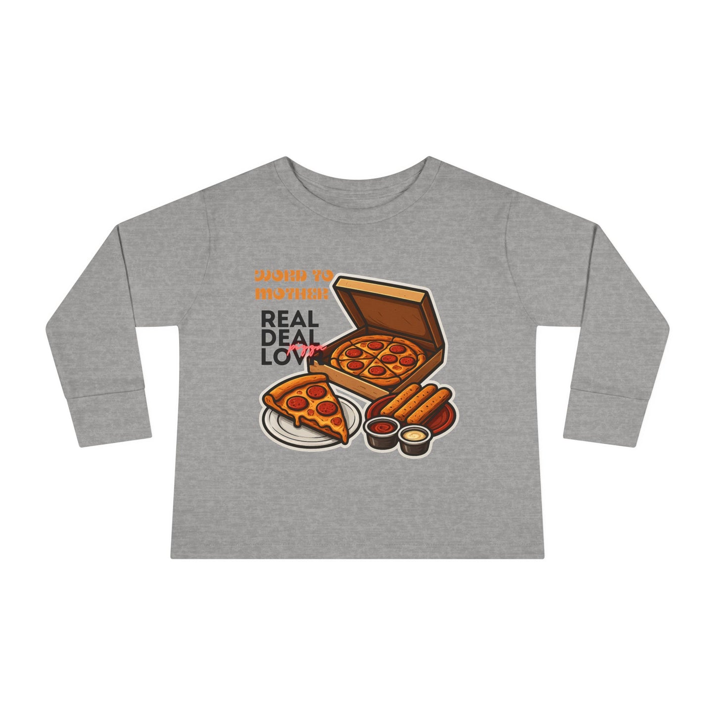 Rothchild - Pizza Lover's Toddler Long Sleeve Tee