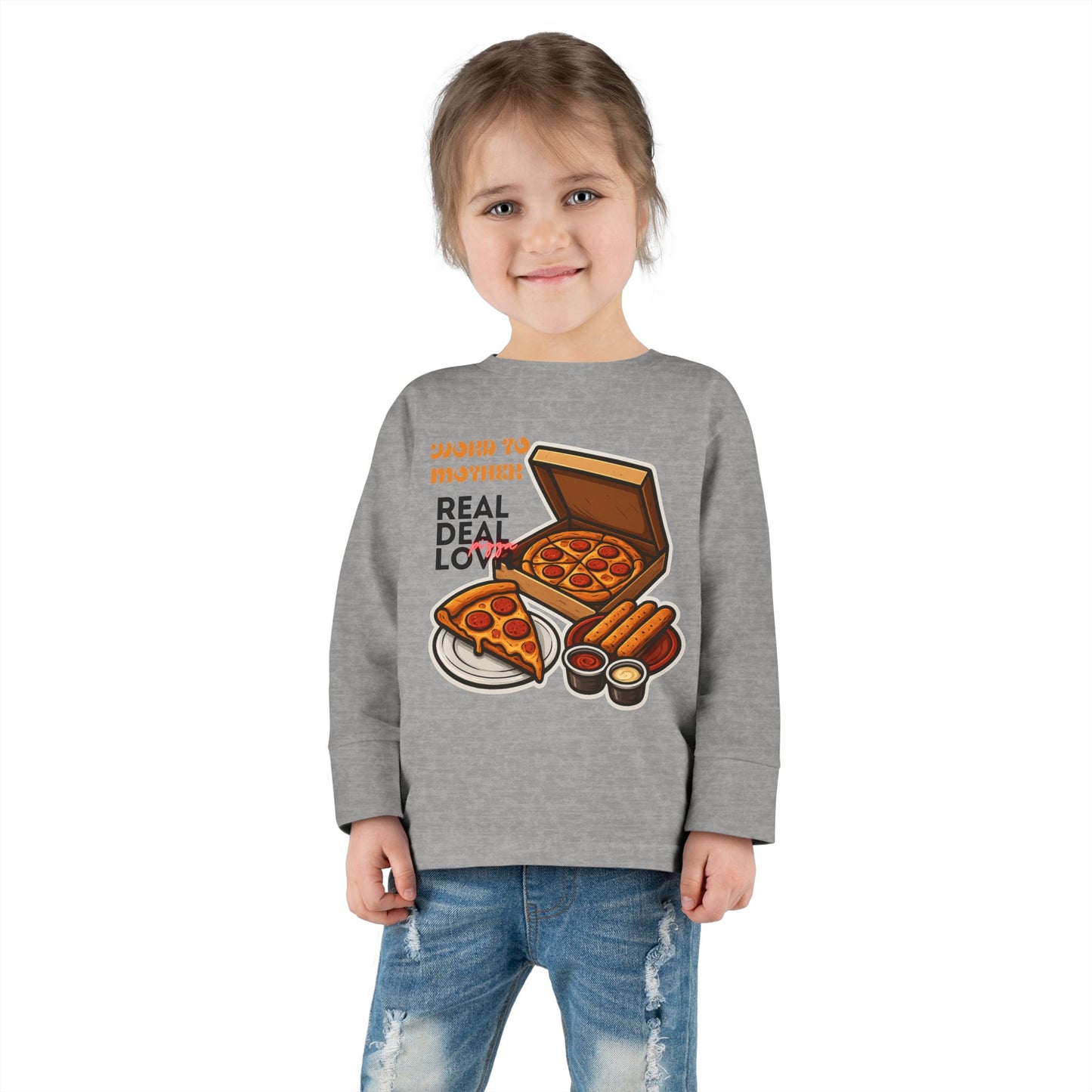 Rothchild - Pizza Lover's Toddler Long Sleeve Tee