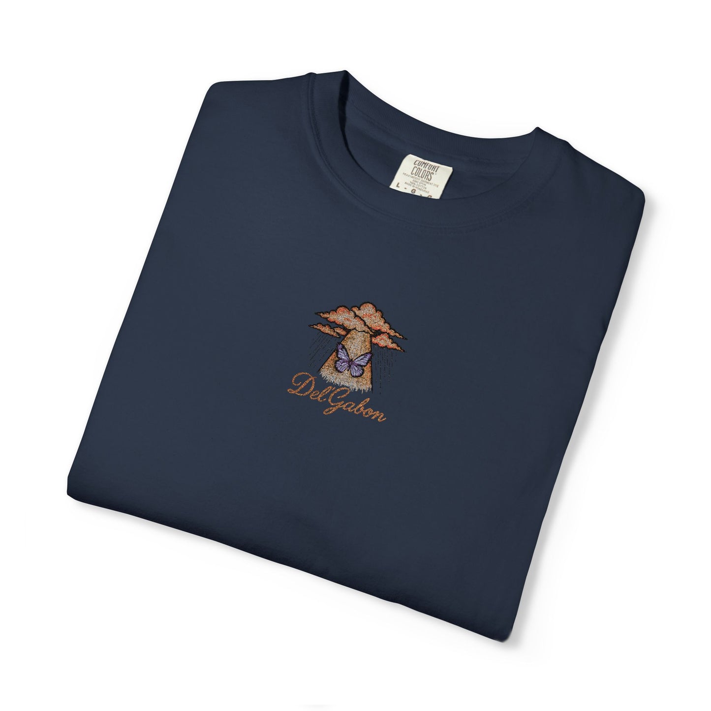 Del’Gabon butterfly September -tee