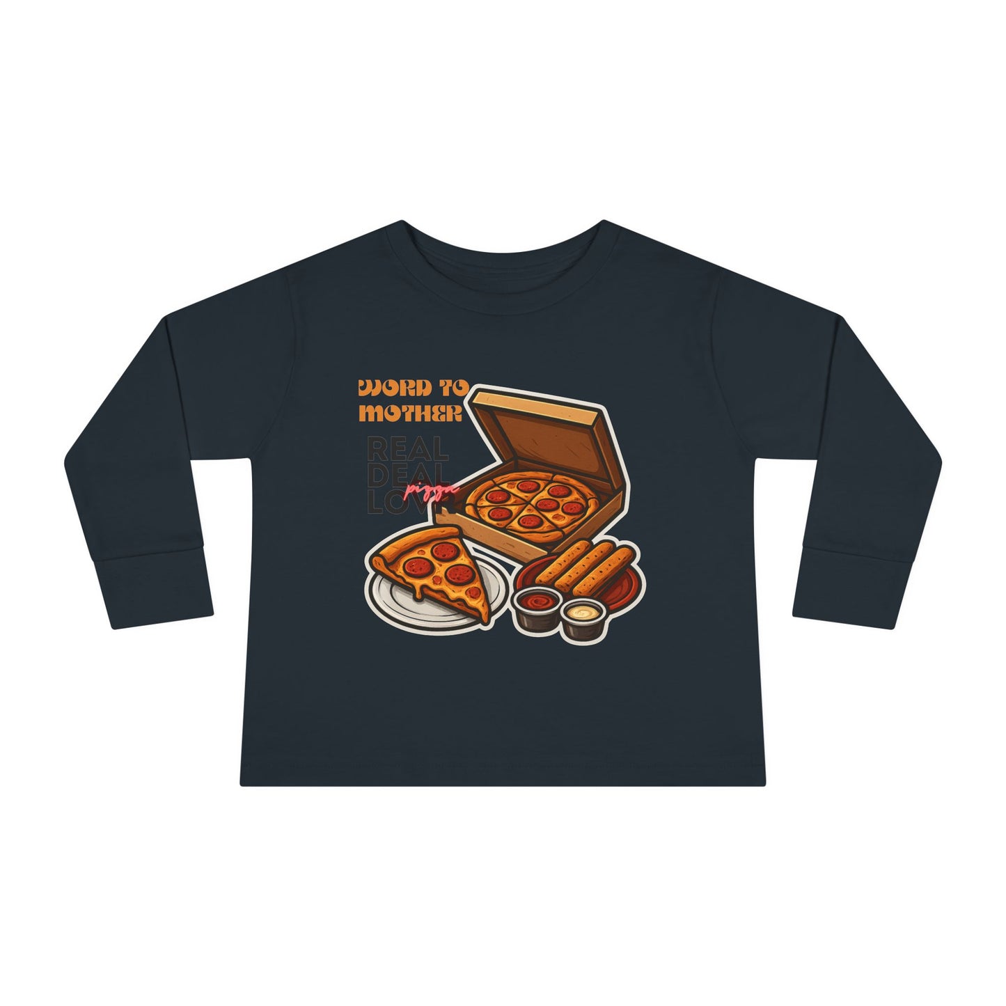 Rothchild - Pizza Lover's Toddler Long Sleeve Tee