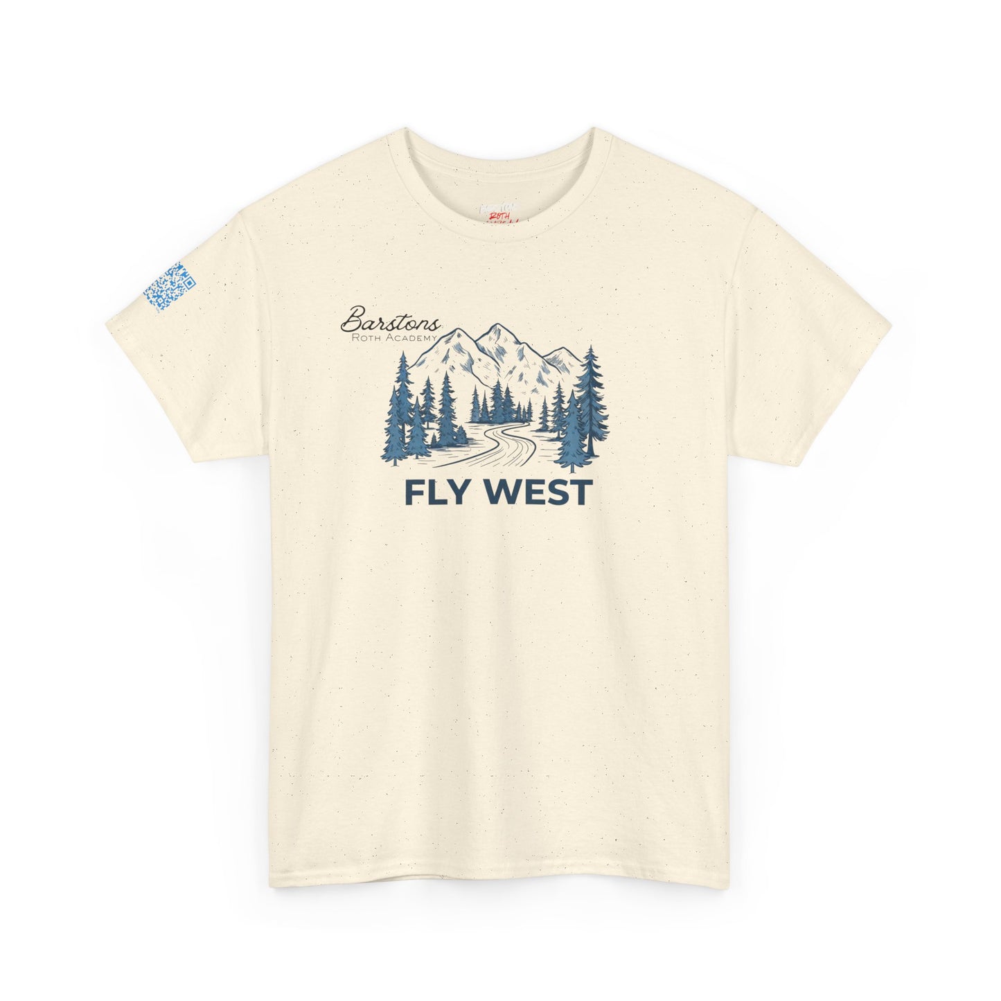 Barstons Roth Academy| fly west Tee |SCAN-ENABLED