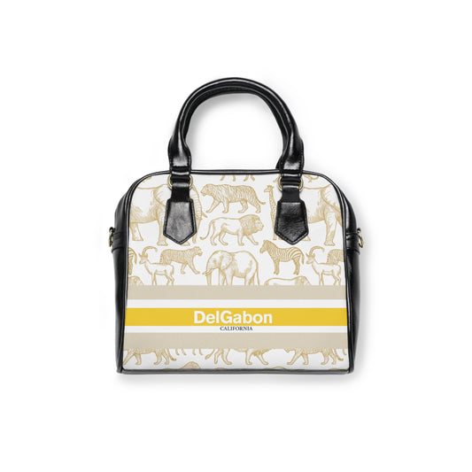 Del’Gabon-Savanna Stripe satchel