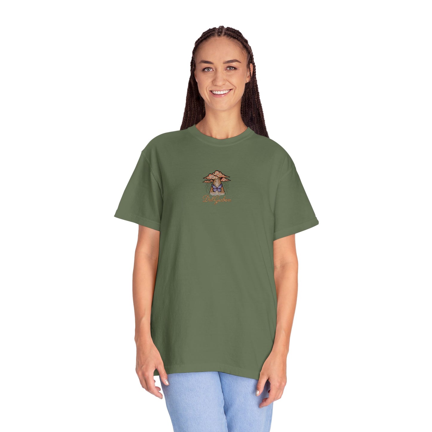 Del’Gabon butterfly September -tee