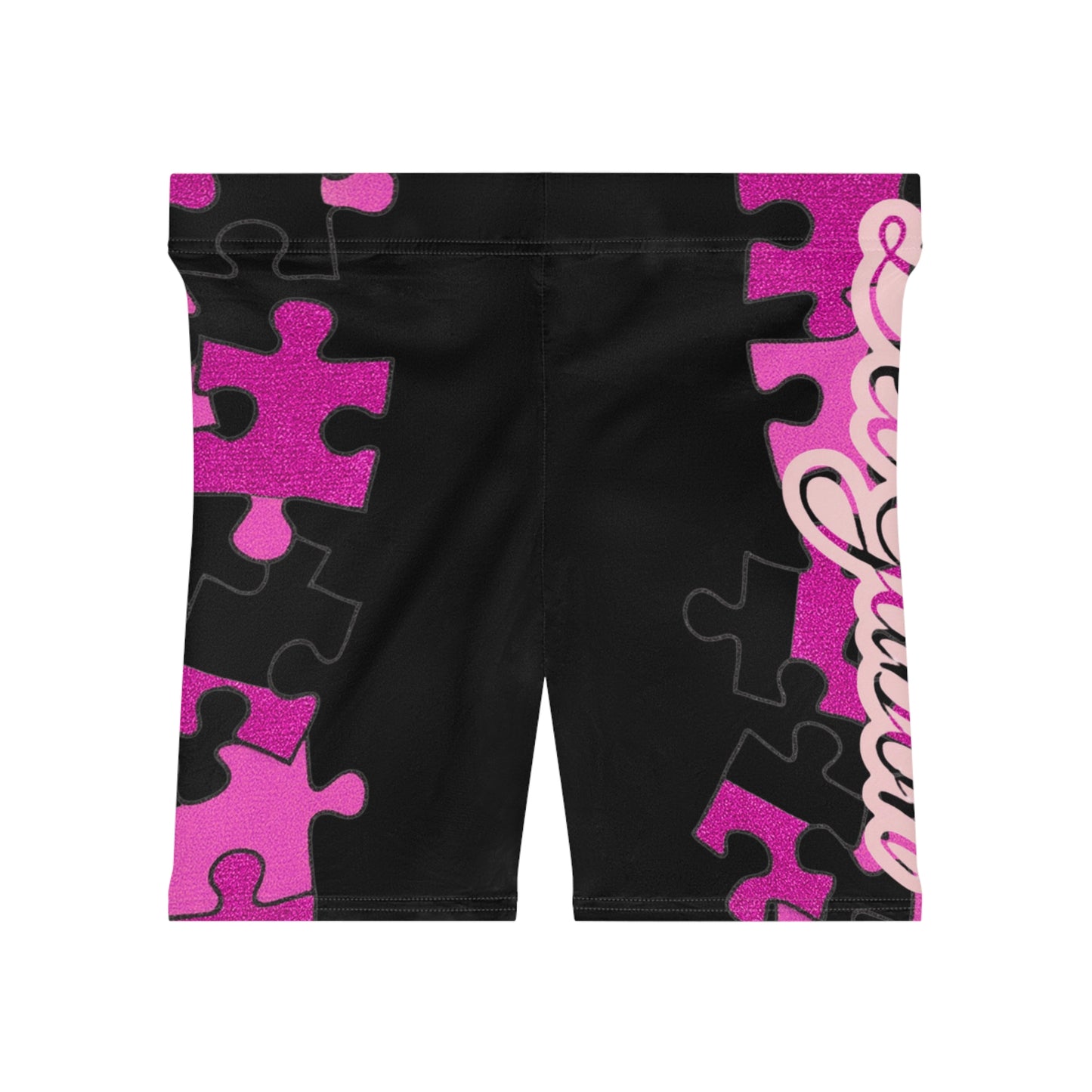 Del’Gabon- Puzzled  Biker Shorts