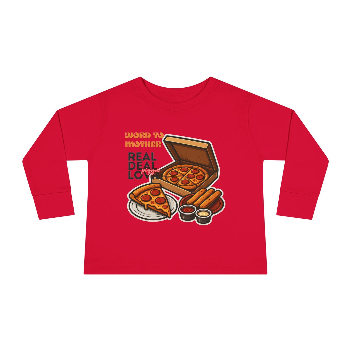 Rothchild - Pizza Lover's Toddler Long Sleeve Tee