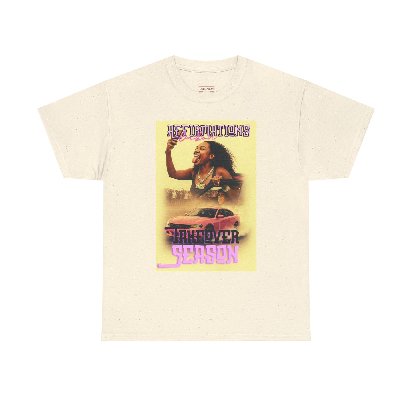 Del’Gabon- affirmations Retro Vibe Tee | Summer Season Tee