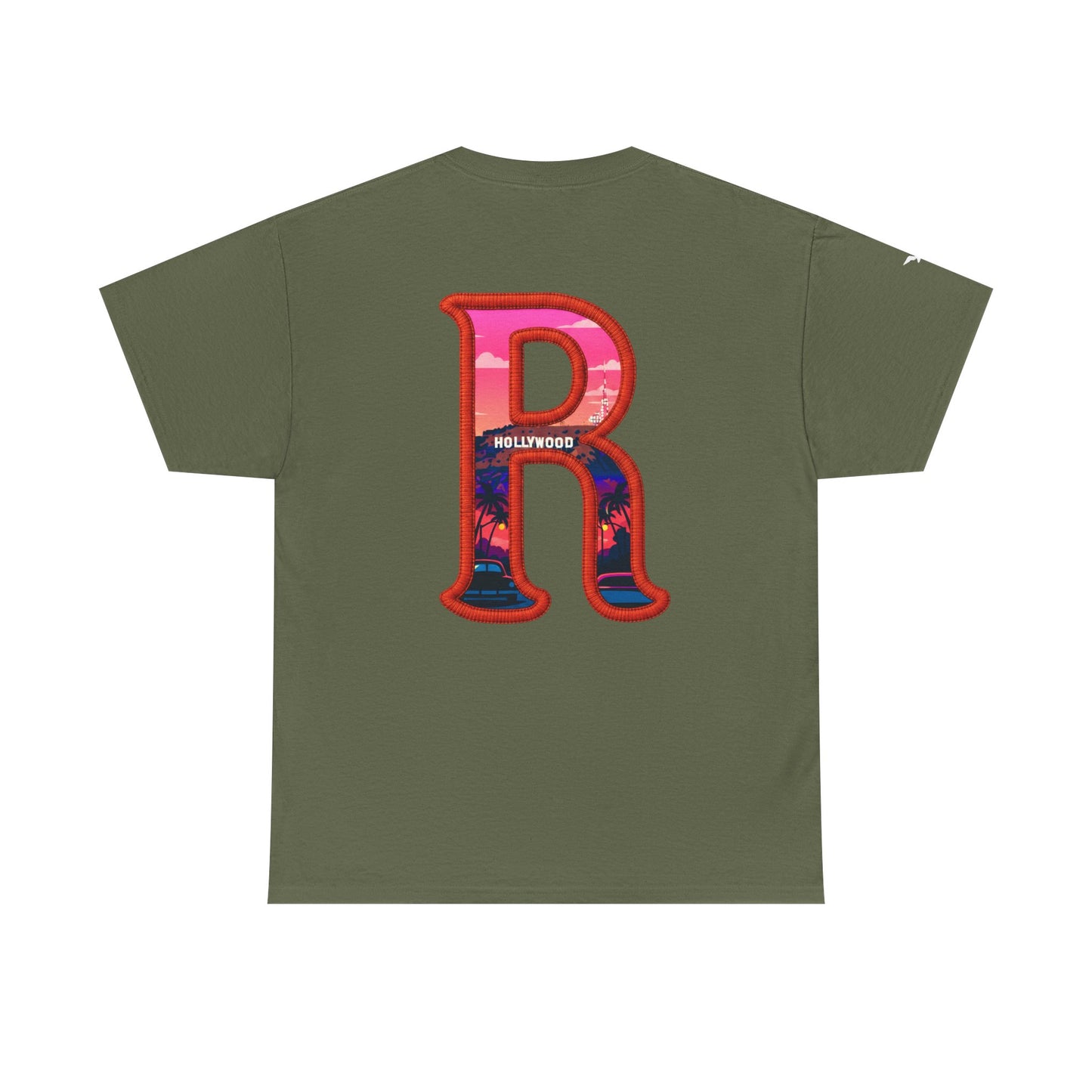 Barstons Roth Academy lost letter hawk crest  tee