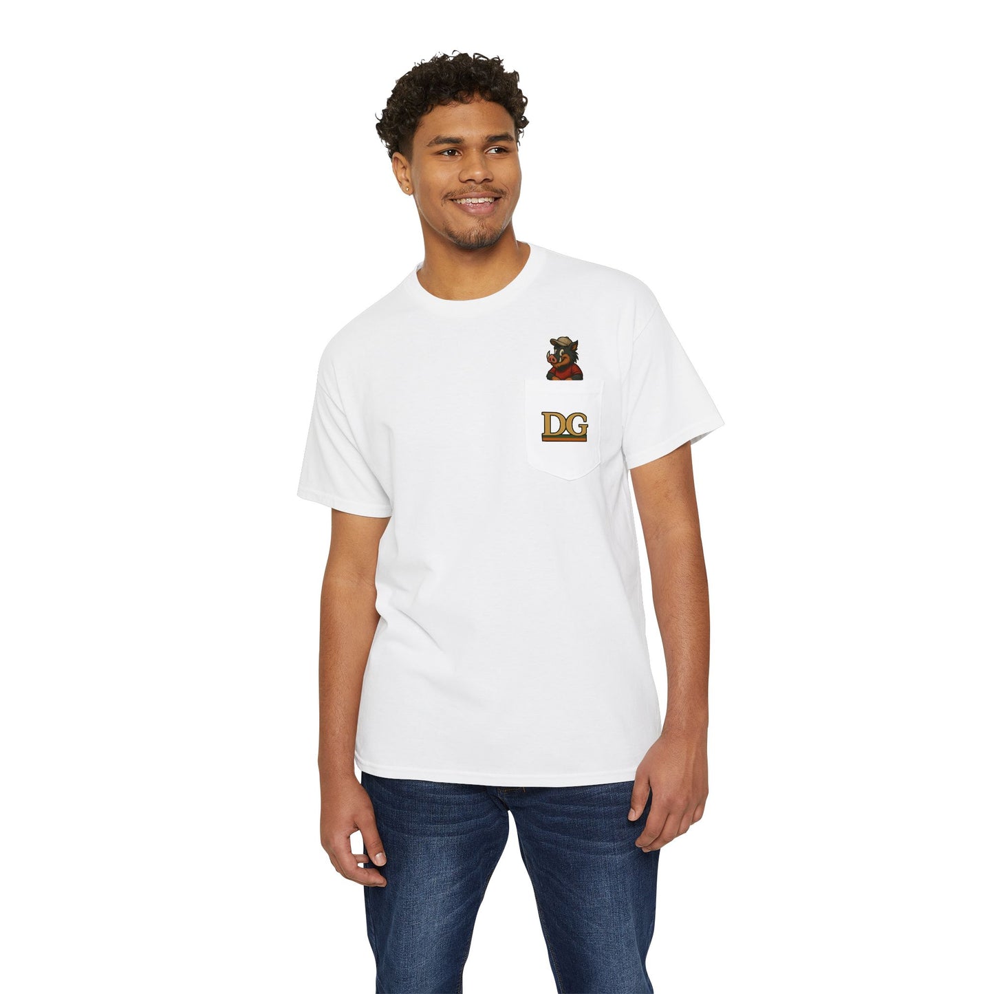 Del’Gabon - boar Barstons pocket tee