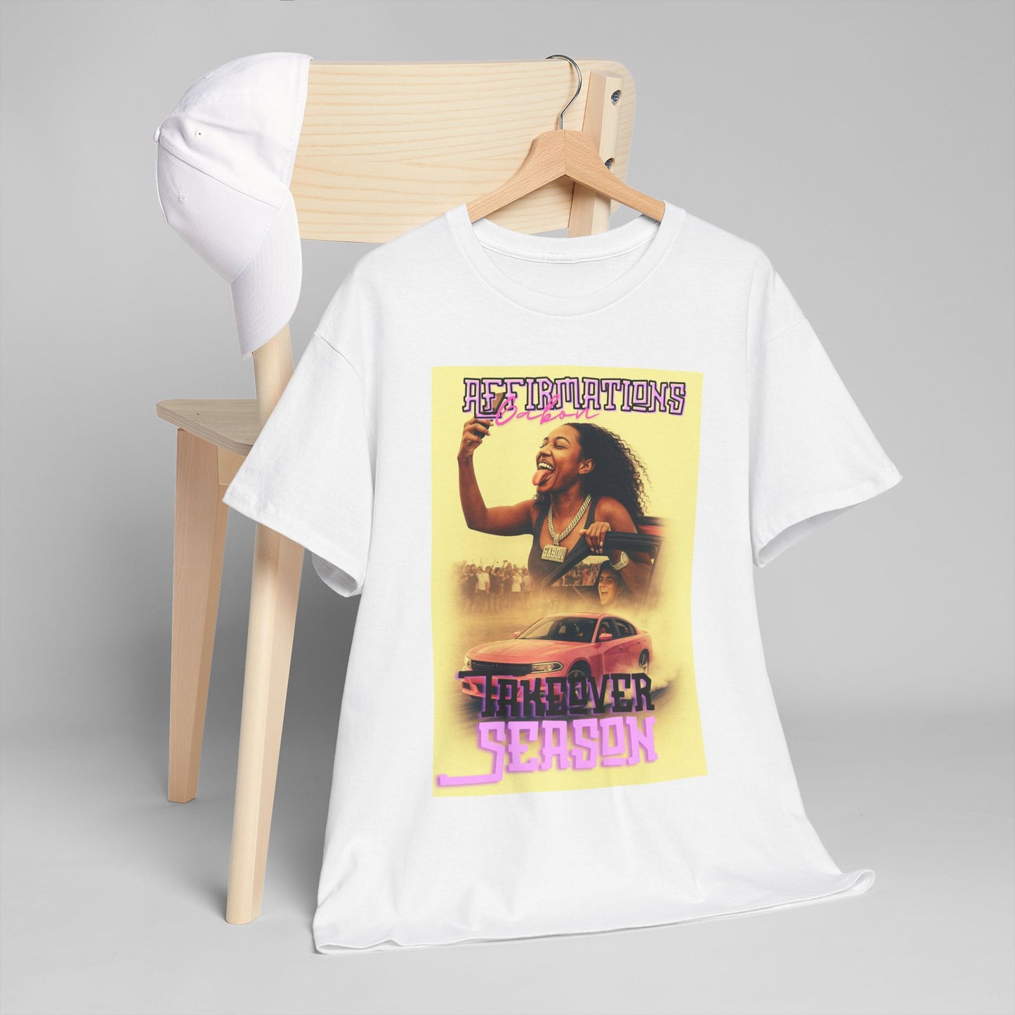 Del’Gabon- affirmations Retro Vibe Tee | Summer Season Tee