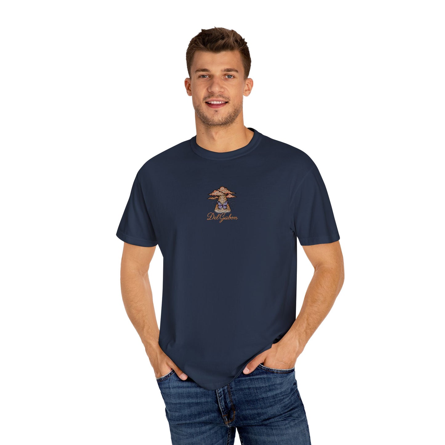 Del’Gabon butterfly September -tee