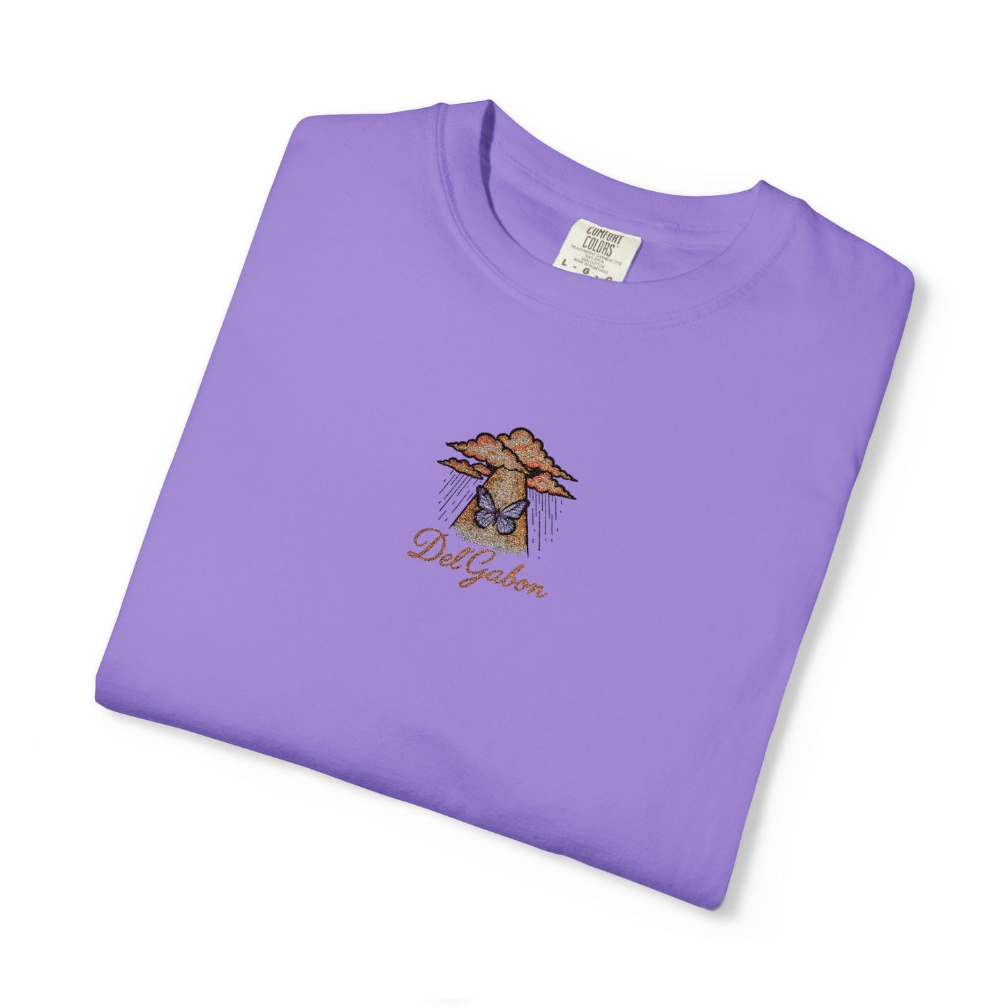 Del’Gabon butterfly September -tee