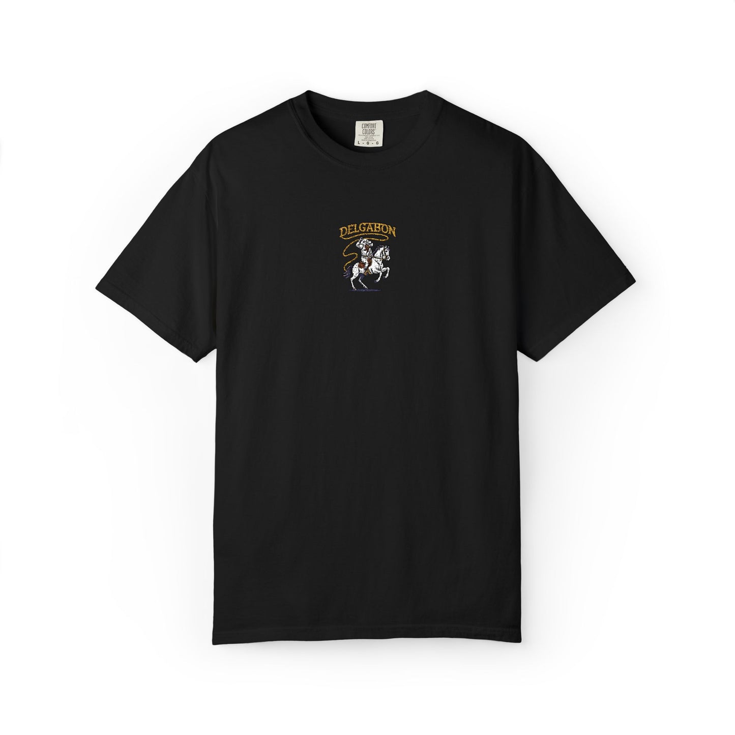 Del’Gabon- lasso embroidery tee