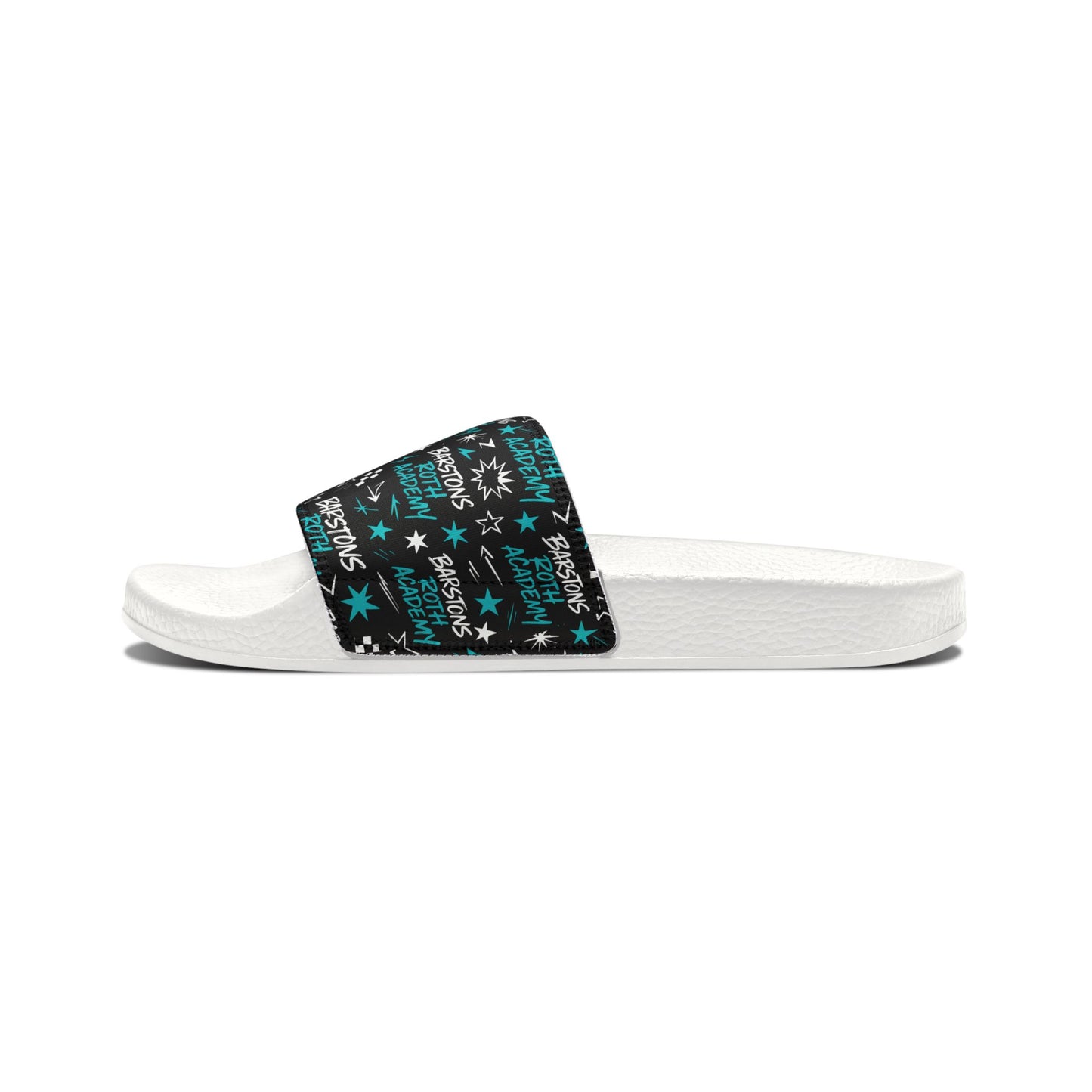 Barstons Roth Academy Men's Slide Sandals — Holiday 'Seasons Greetings' Patterned Removable-Strap Slides