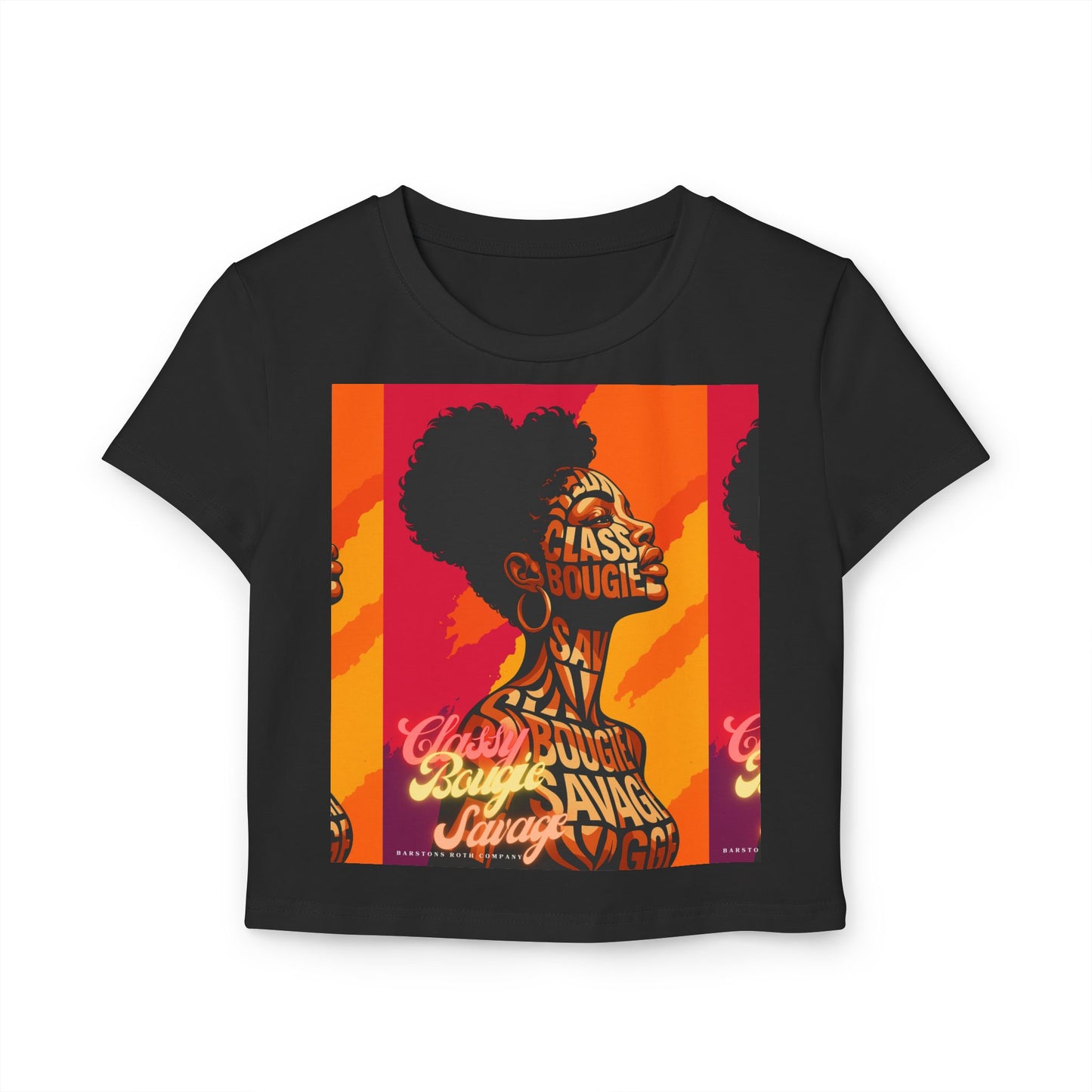 Classy Bougie Savage Women's Baby Tee, Statement T-Shirt