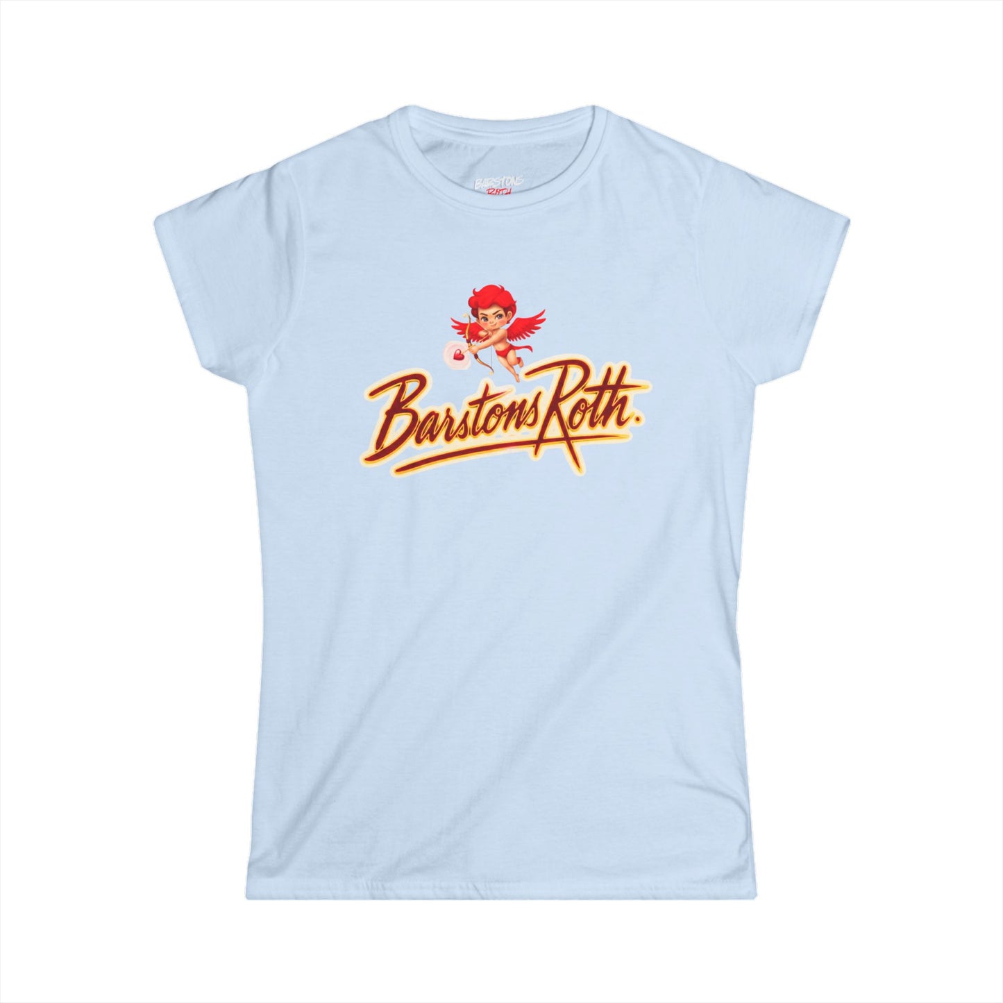BR logo Cupid Graphic Tee — "Love Don't Miss" Women's T-Shirt