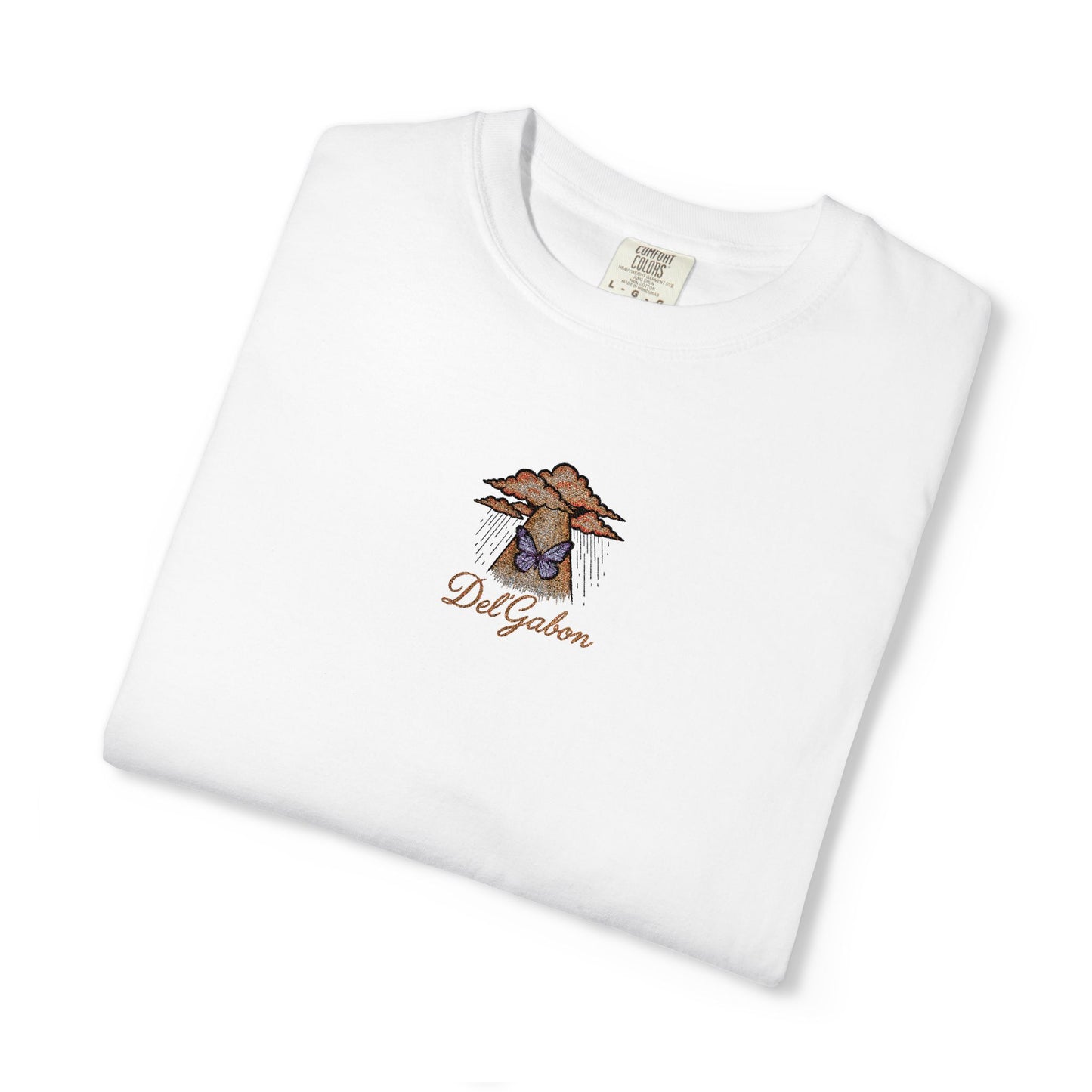 Del’Gabon butterfly September -tee