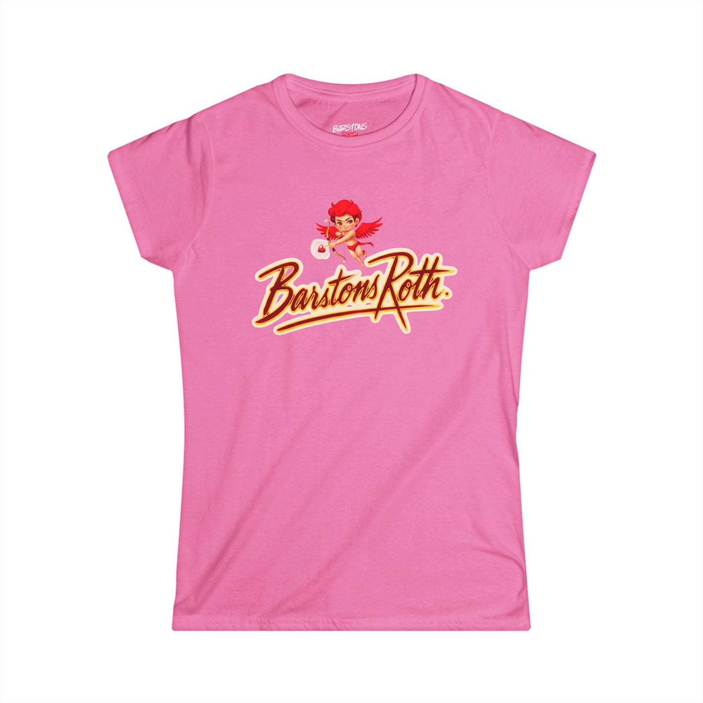 BR logo Cupid Graphic Tee — "Love Don't Miss" Women's T-Shirt
