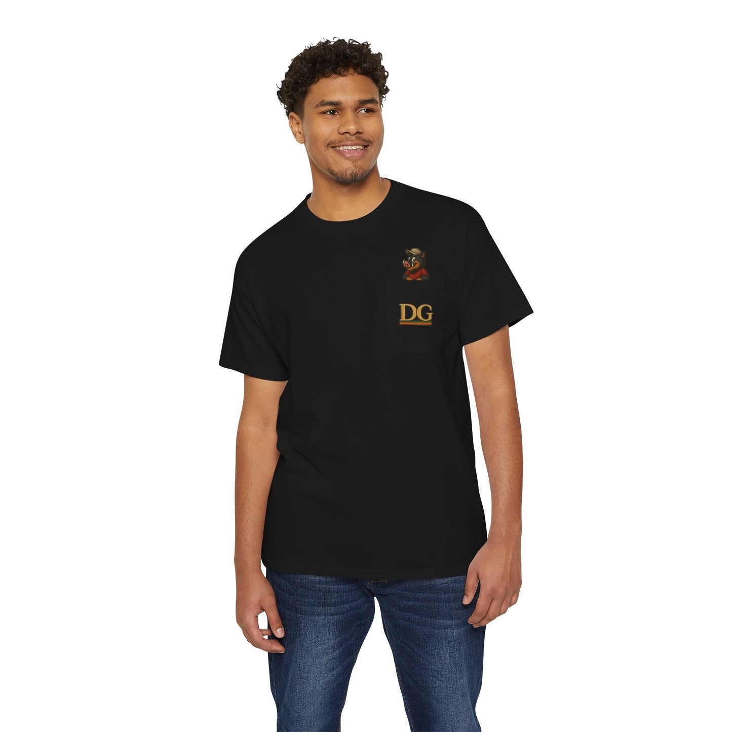 Del’Gabon - boar Barstons pocket tee
